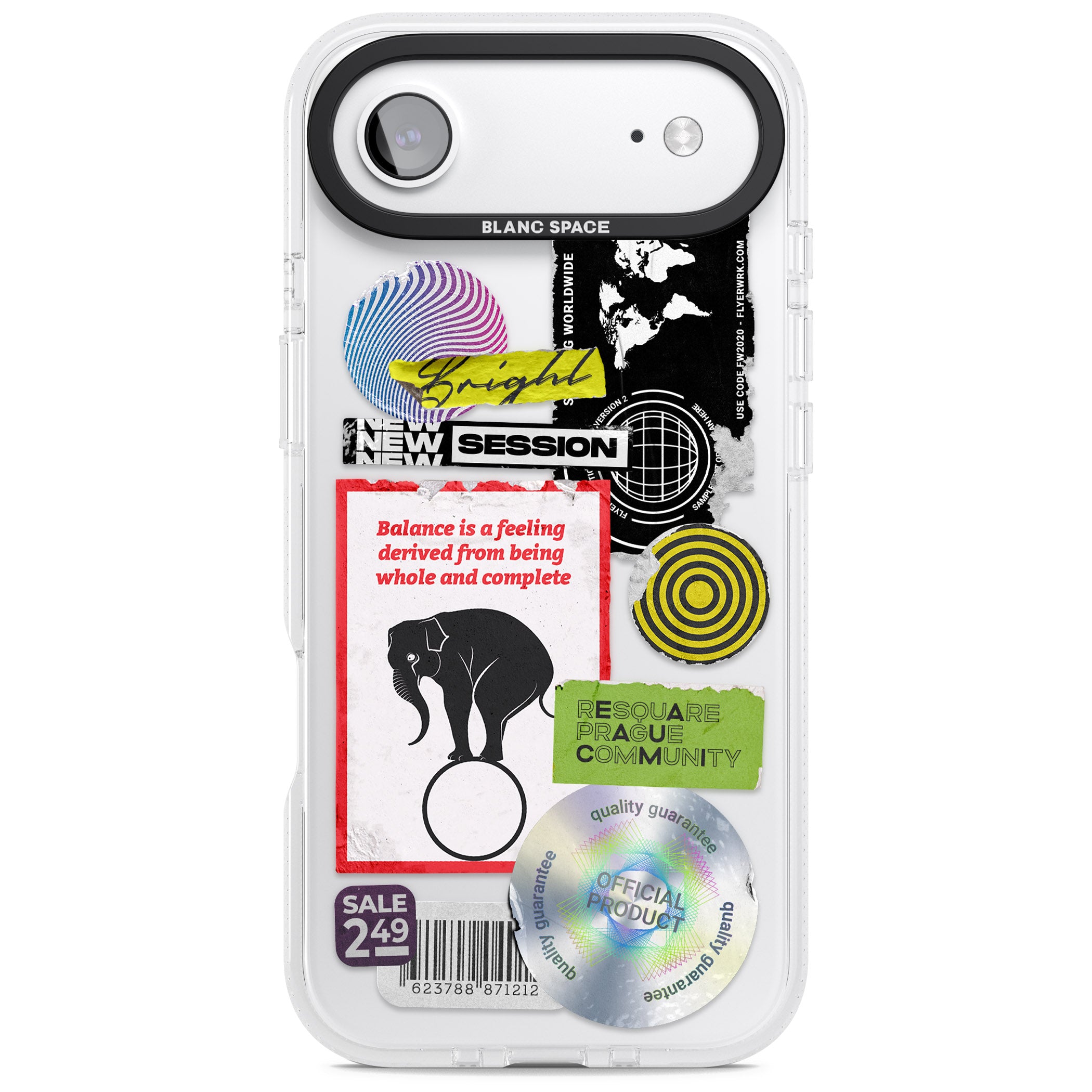 Peeled Sticker Mix iPhone 17 Air Impact Air Clear Phone Case
