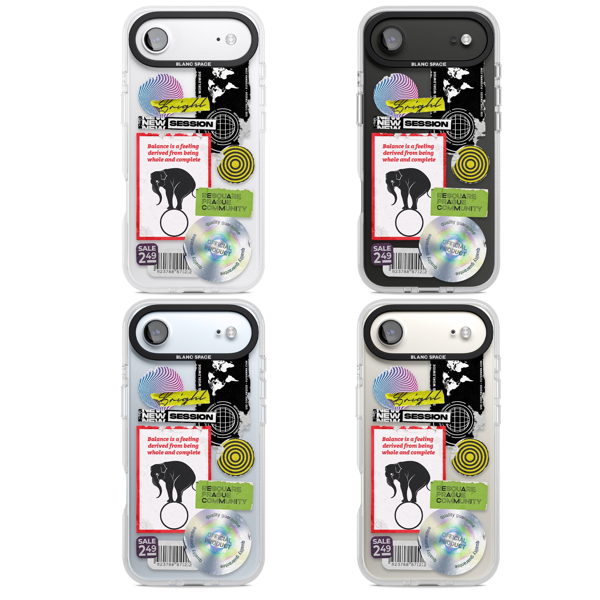 Peeled Sticker Mix iPhone 17 Air Impact Air Clear Phone Case APT Impact Protection