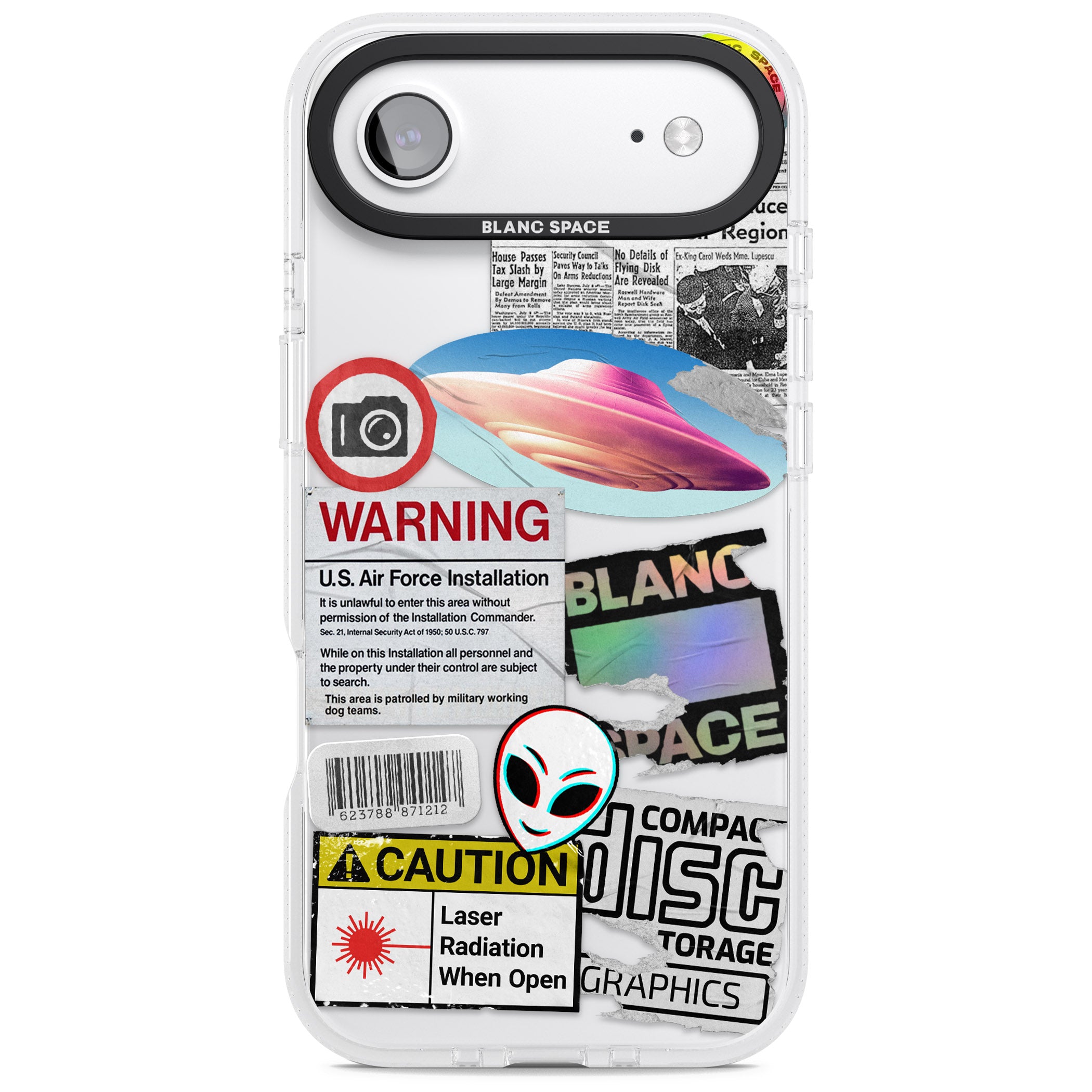 Cosmic Encounters iPhone 17 Air Impact Air Clear Phone Case