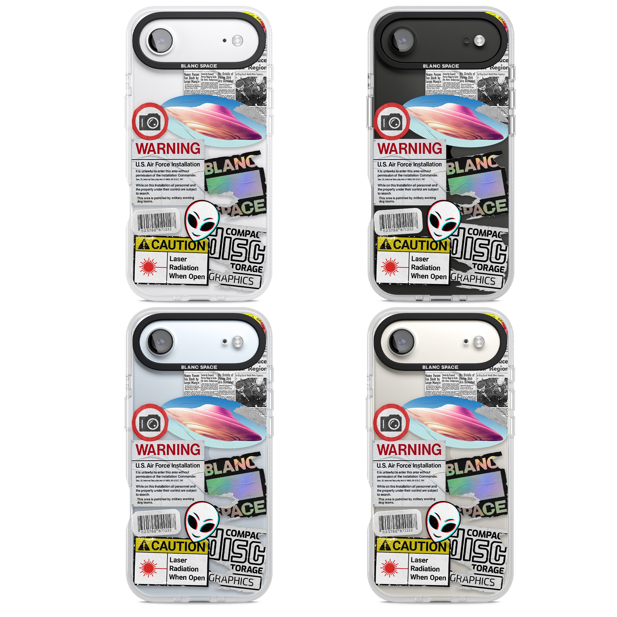 Cosmic Encounters iPhone 17 Air Impact Air Clear Phone Case APT Impact Protection