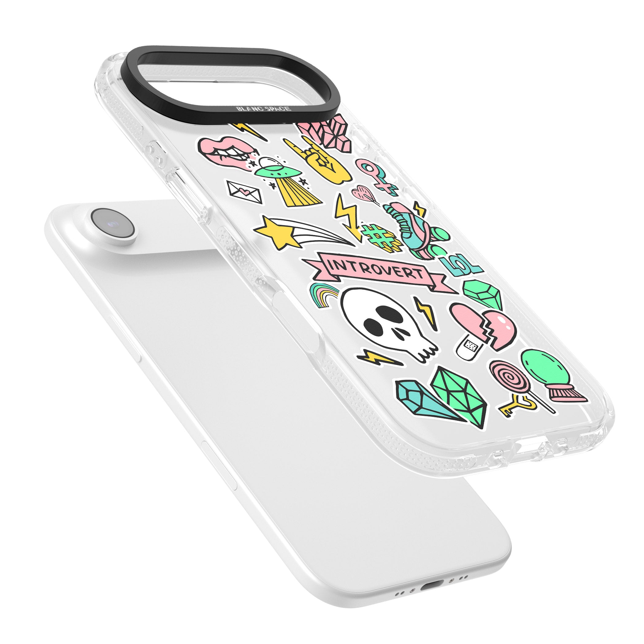 Introvert Sticker iPhone 17 Air Impact Air Clear Phone Case Colours