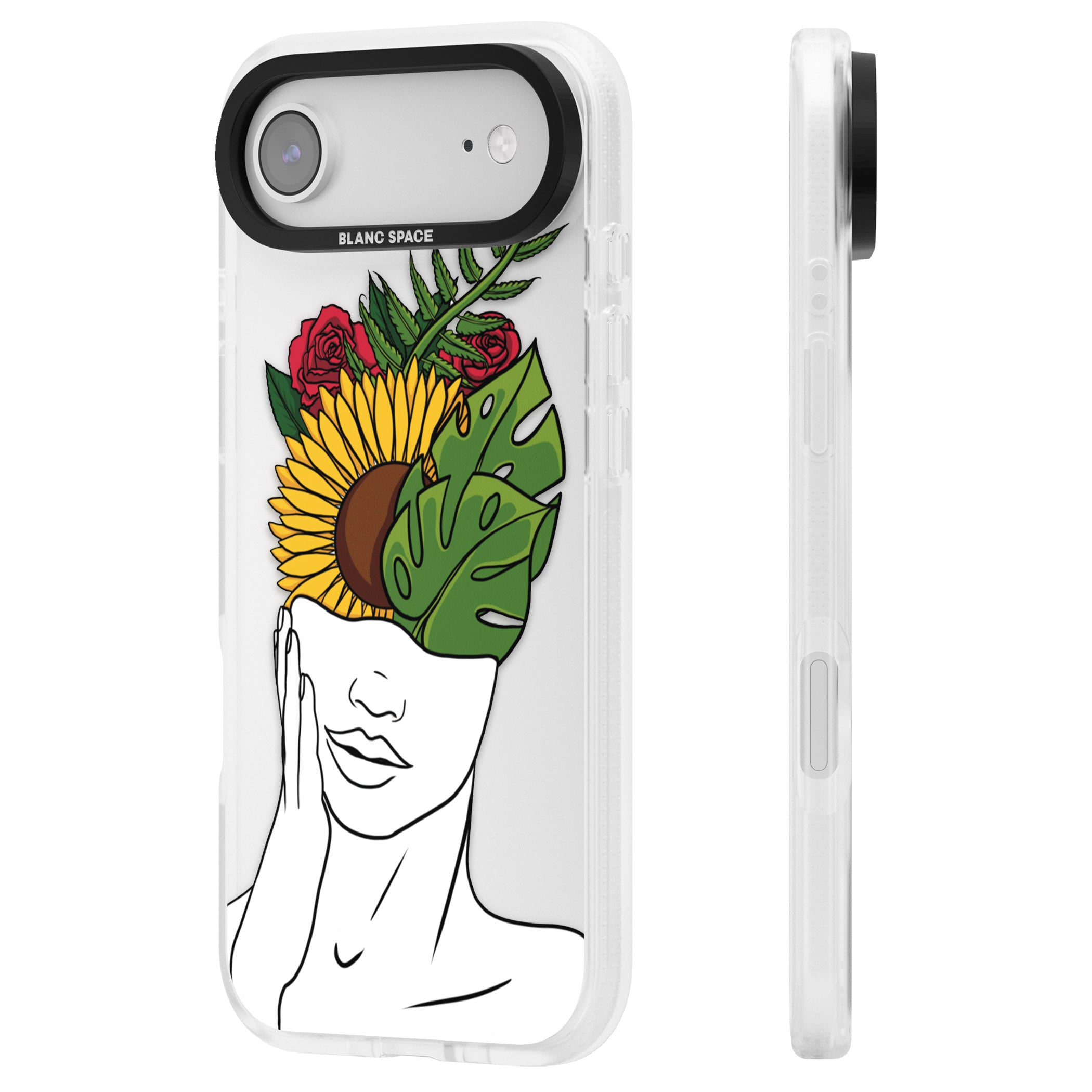 Let The Mind Flourish iPhone 17 Air Impact Air Clear Phone Case Side Profile