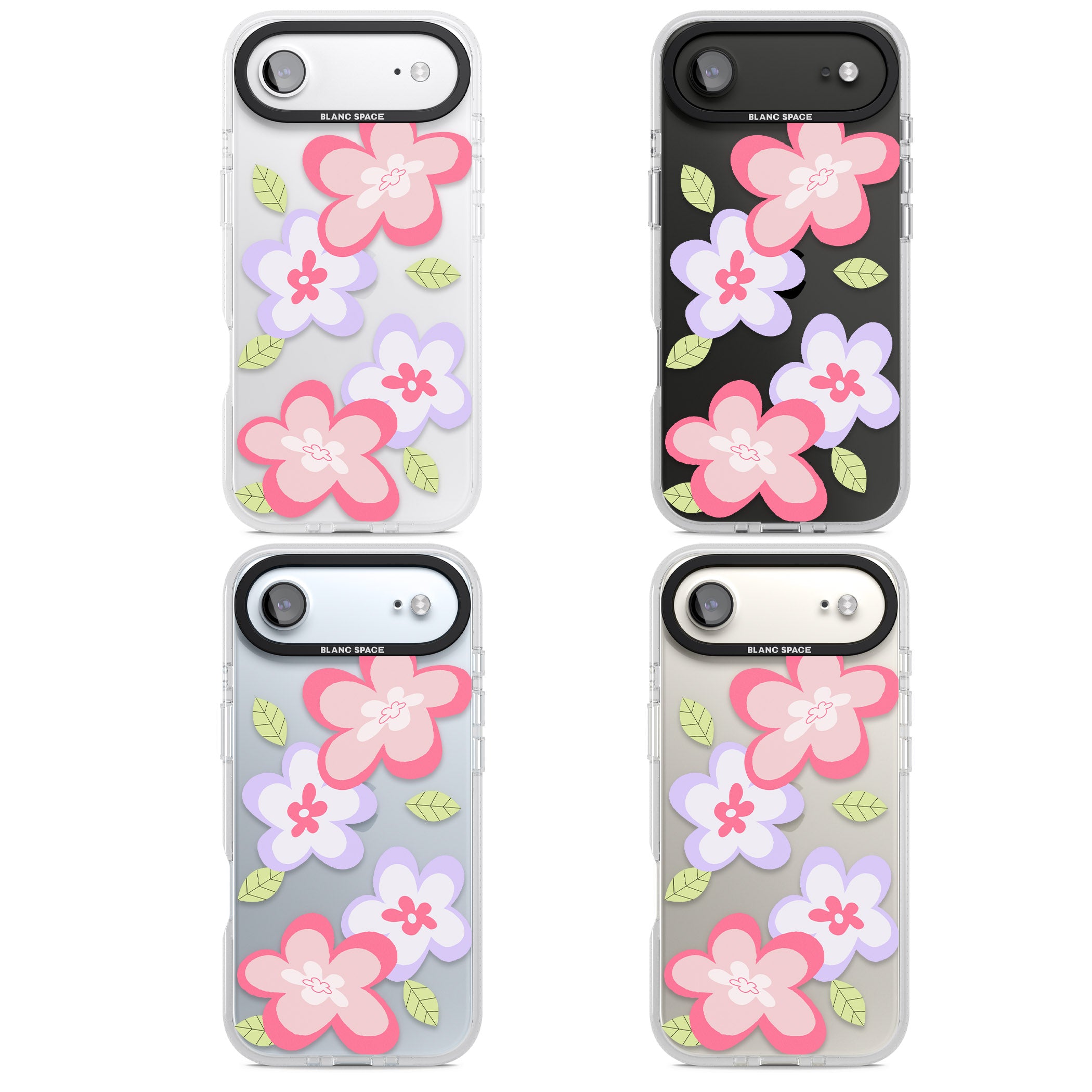 Funky Flowers iPhone 17 Air Impact Air Clear Phone Case APT Impact Protection
