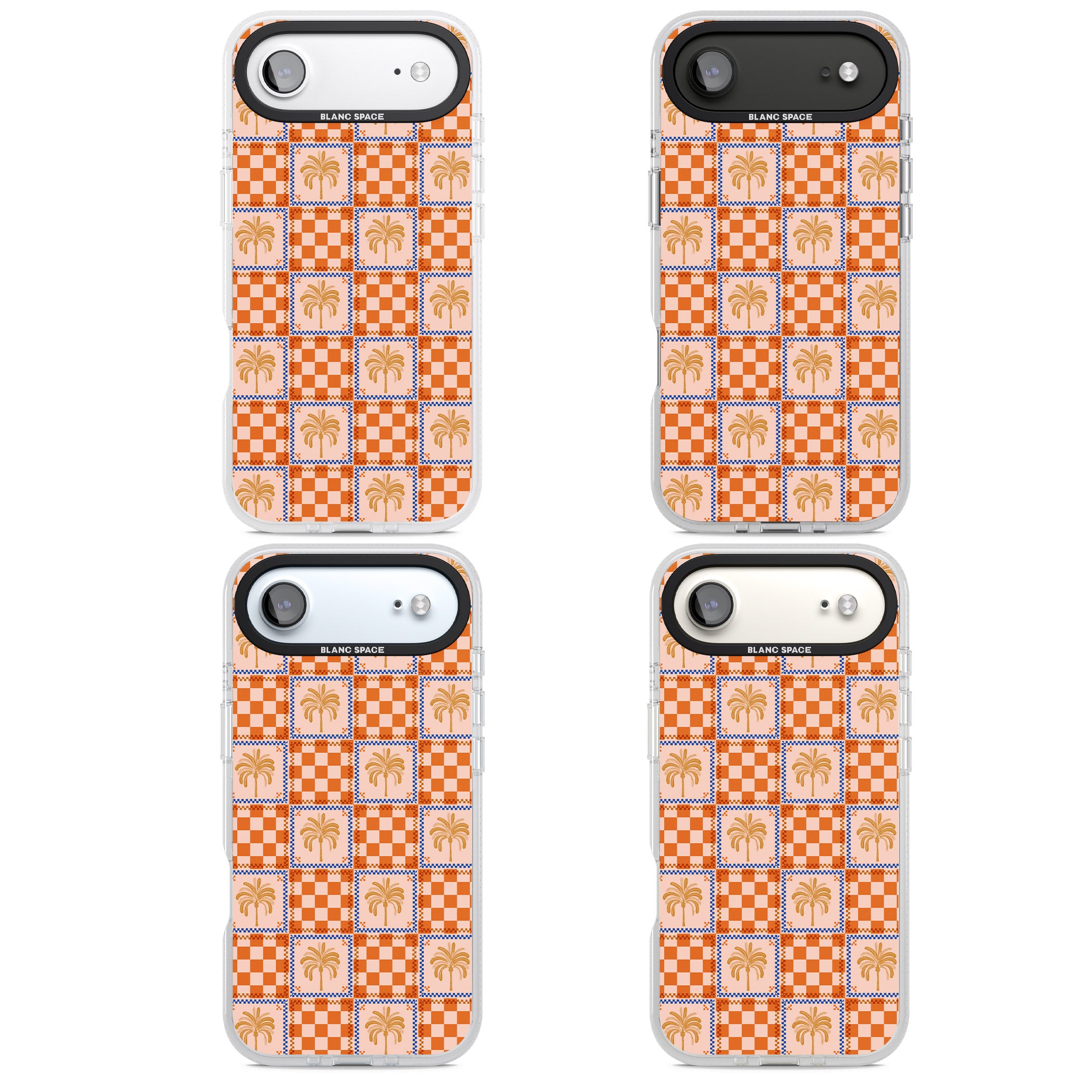 Terracotta Summer Checked iPhone 17 Air Impact Air Clear Phone Case APT Impact Protection