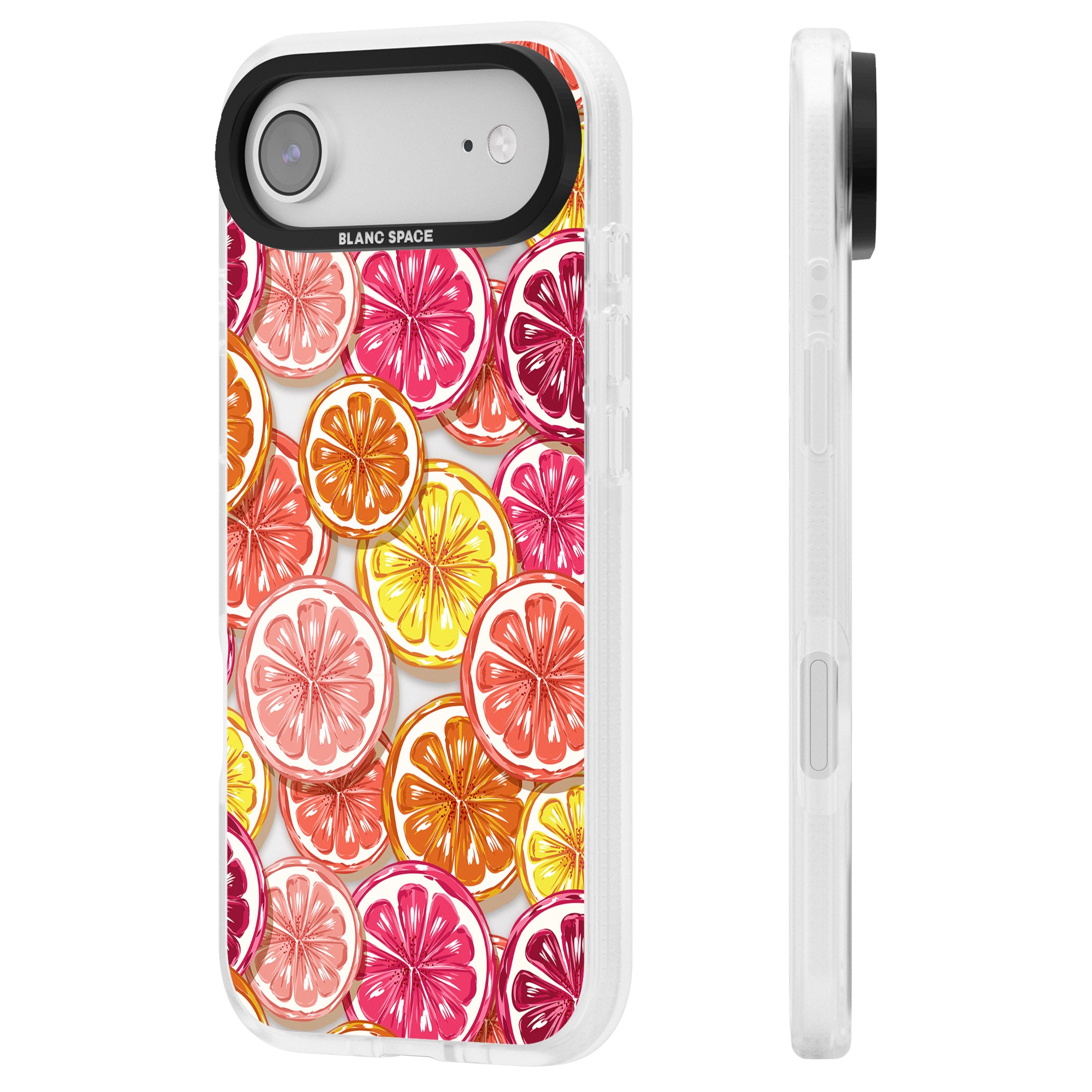 Citrus Fiesta iPhone 17 Air Impact Air Clear Phone Case Side Profile