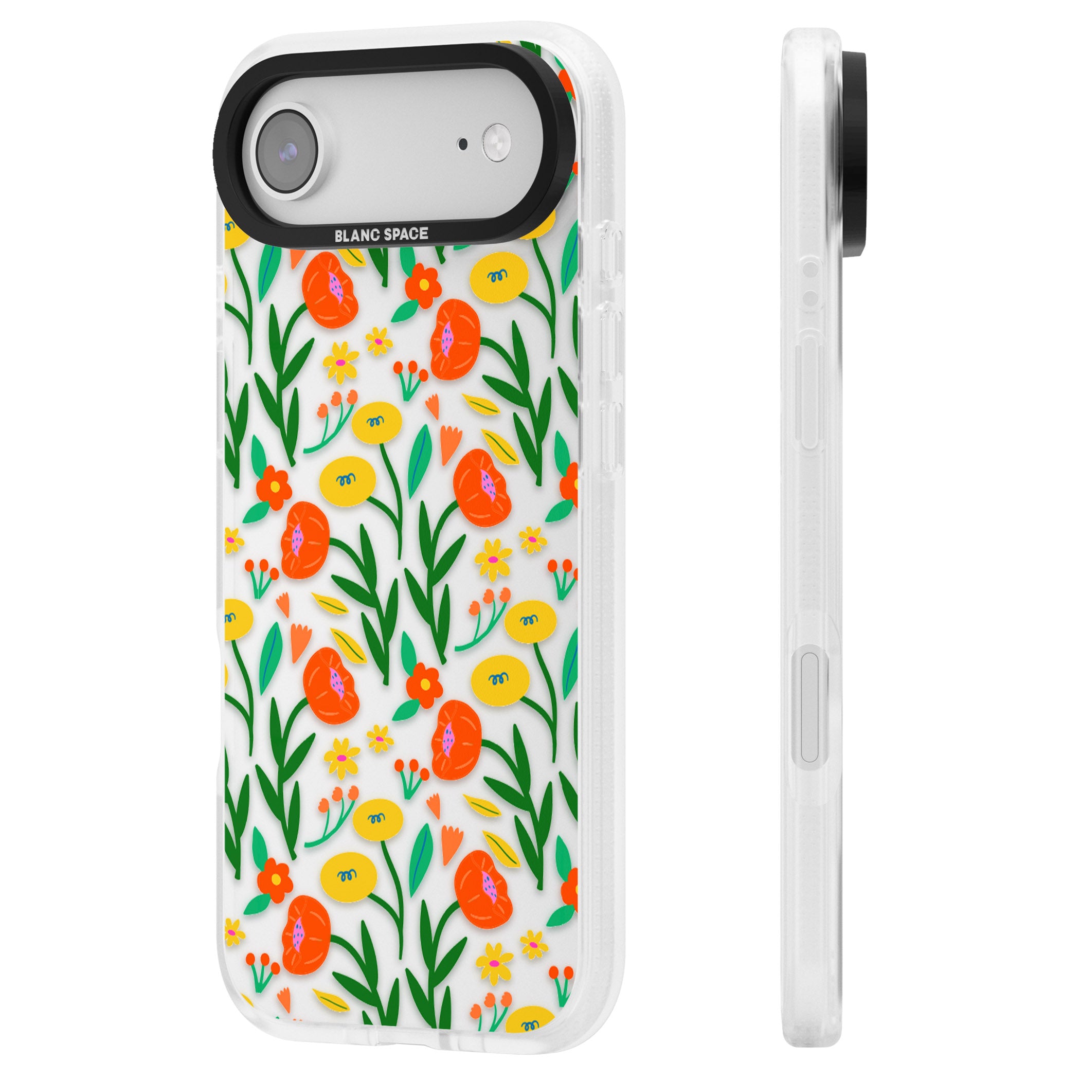 Summer Flower Fiesta iPhone 17 Air Impact Air Clear Phone Case Side Profile