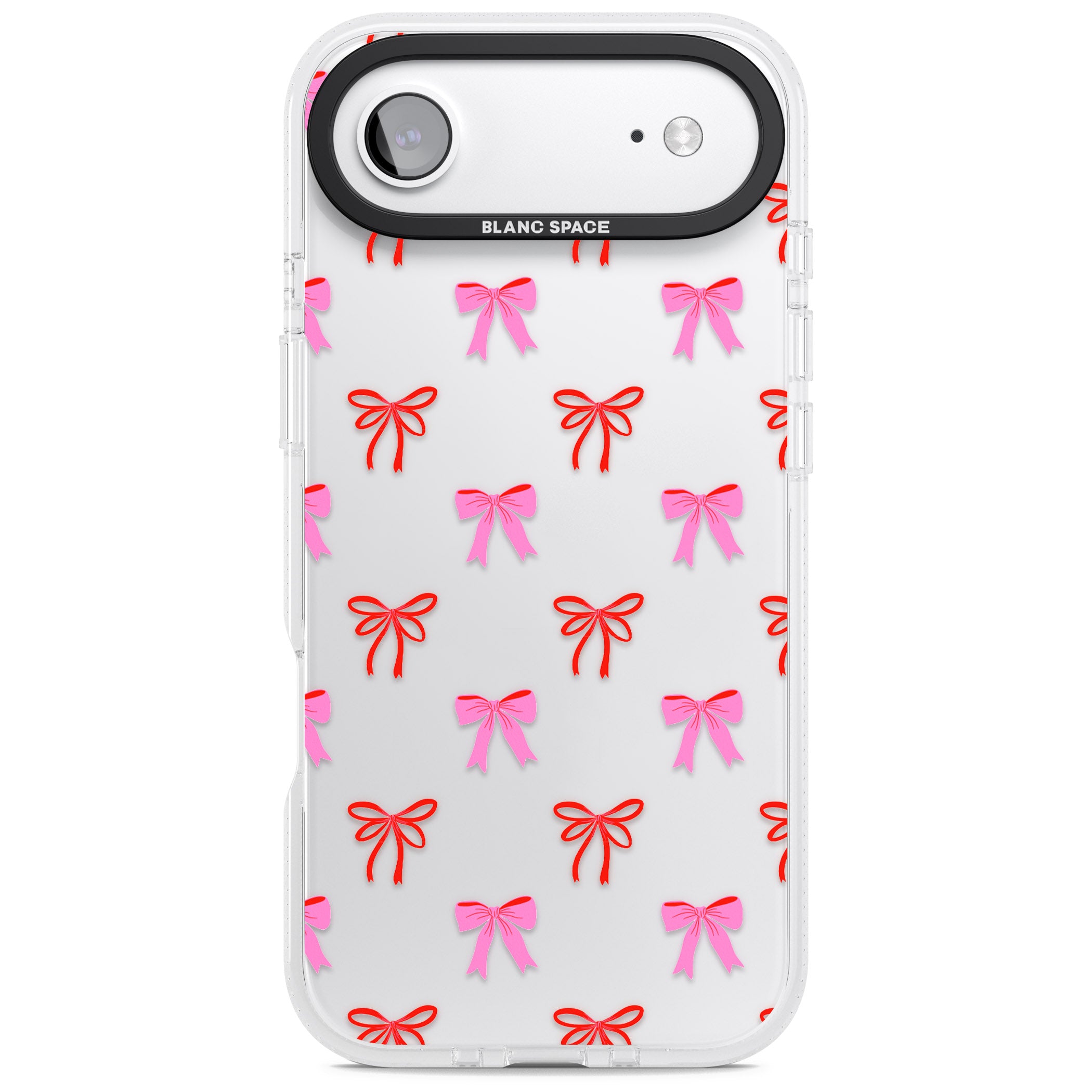 Cute Bow Pattern iPhone 17 Air Impact Air Clear Phone Case