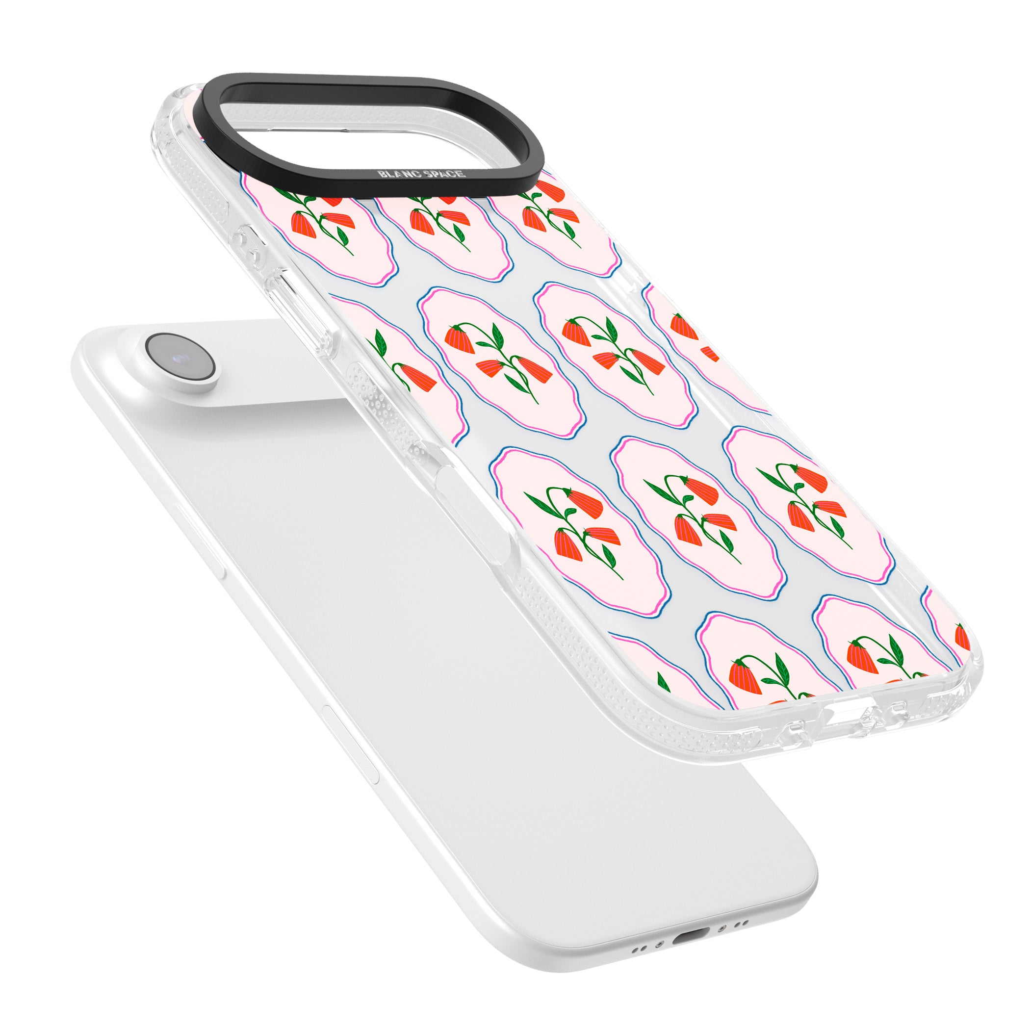 Rose Stamps iPhone 17 Air Impact Air Clear Phone Case Colours