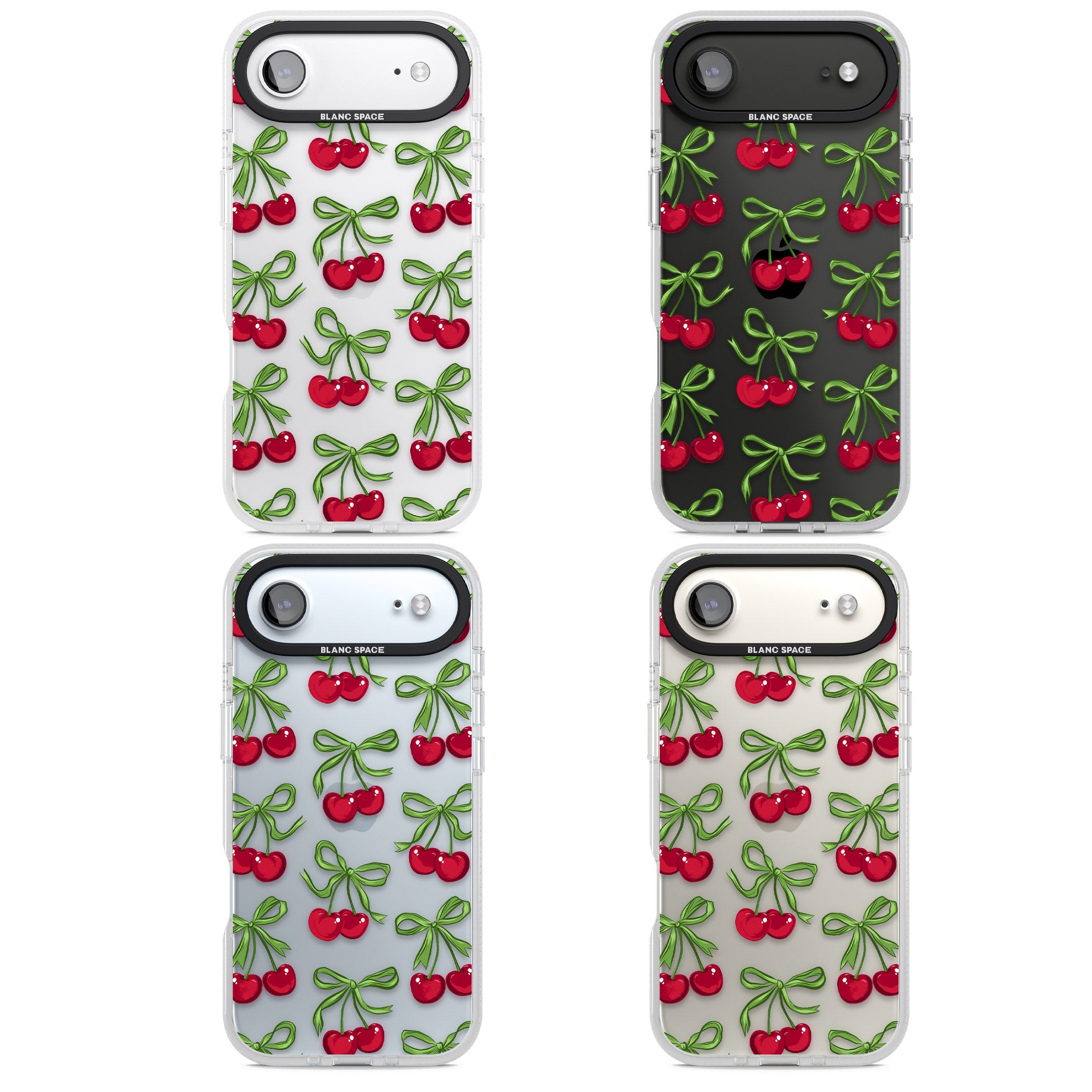 Cherry Bows iPhone 17 Air Impact Air Clear Phone Case APT Impact Protection