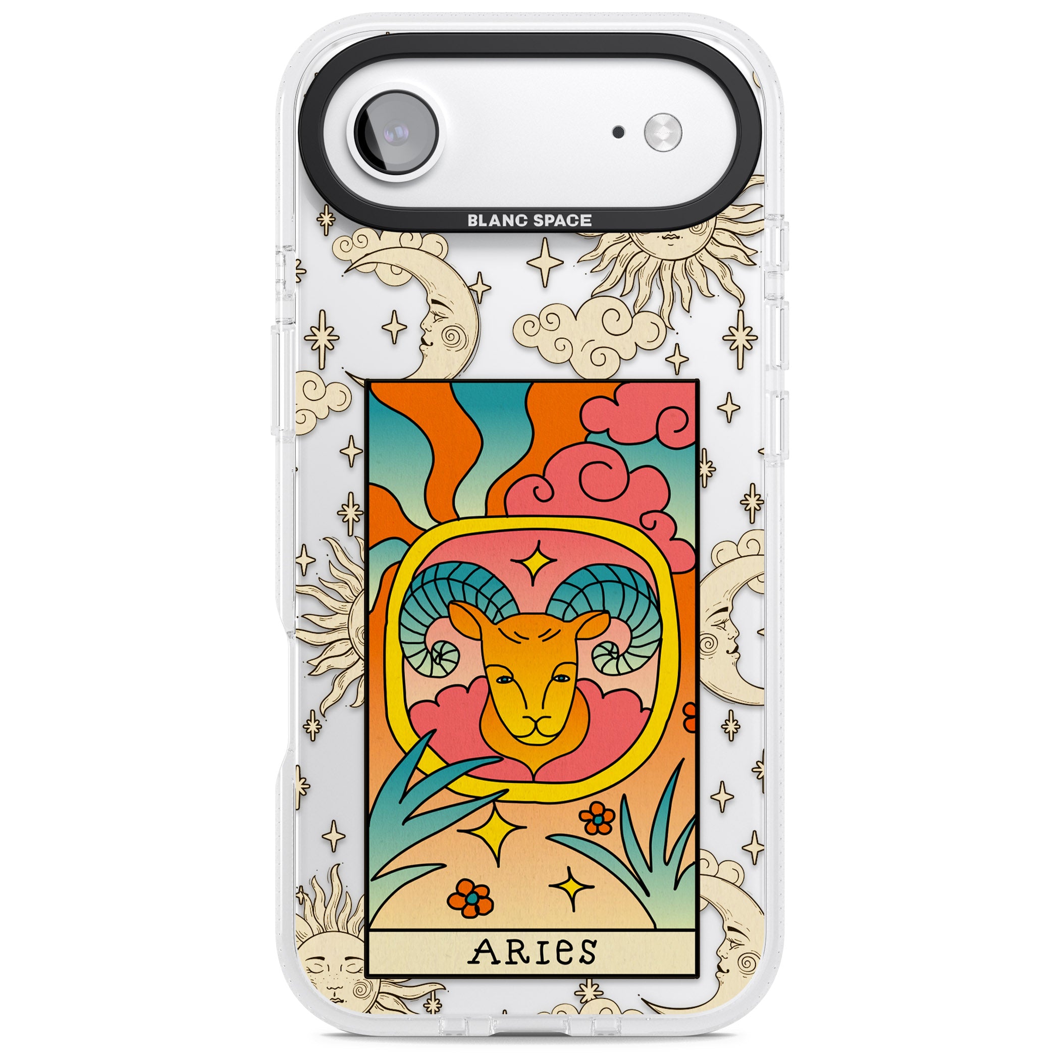 Celestial Zodiac Aries iPhone 17 Air Impact Air Clear Phone Case