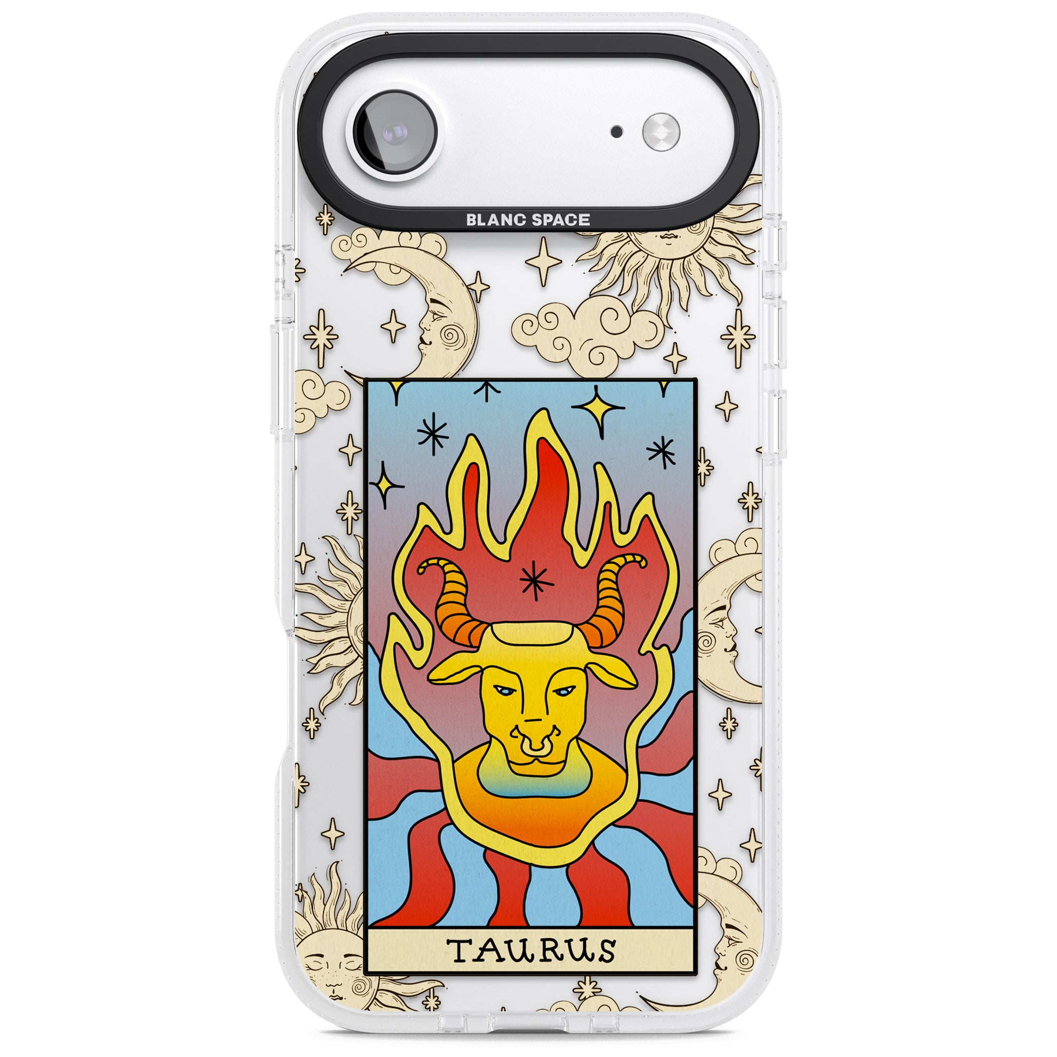 Celestial Zodiac Taurus iPhone 17 Air Impact Air Clear Phone Case