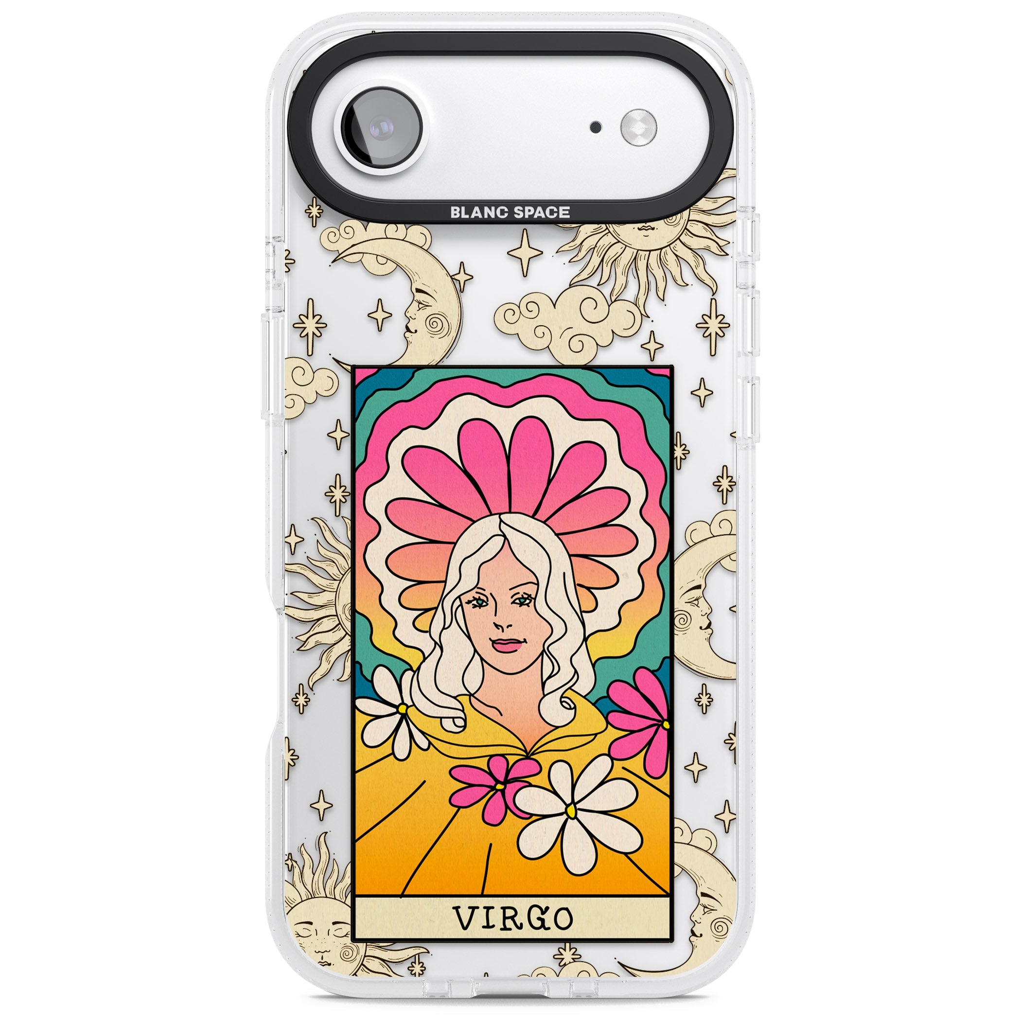 Celestial Zodiac Virgo iPhone 17 Air Impact Air Clear Phone Case