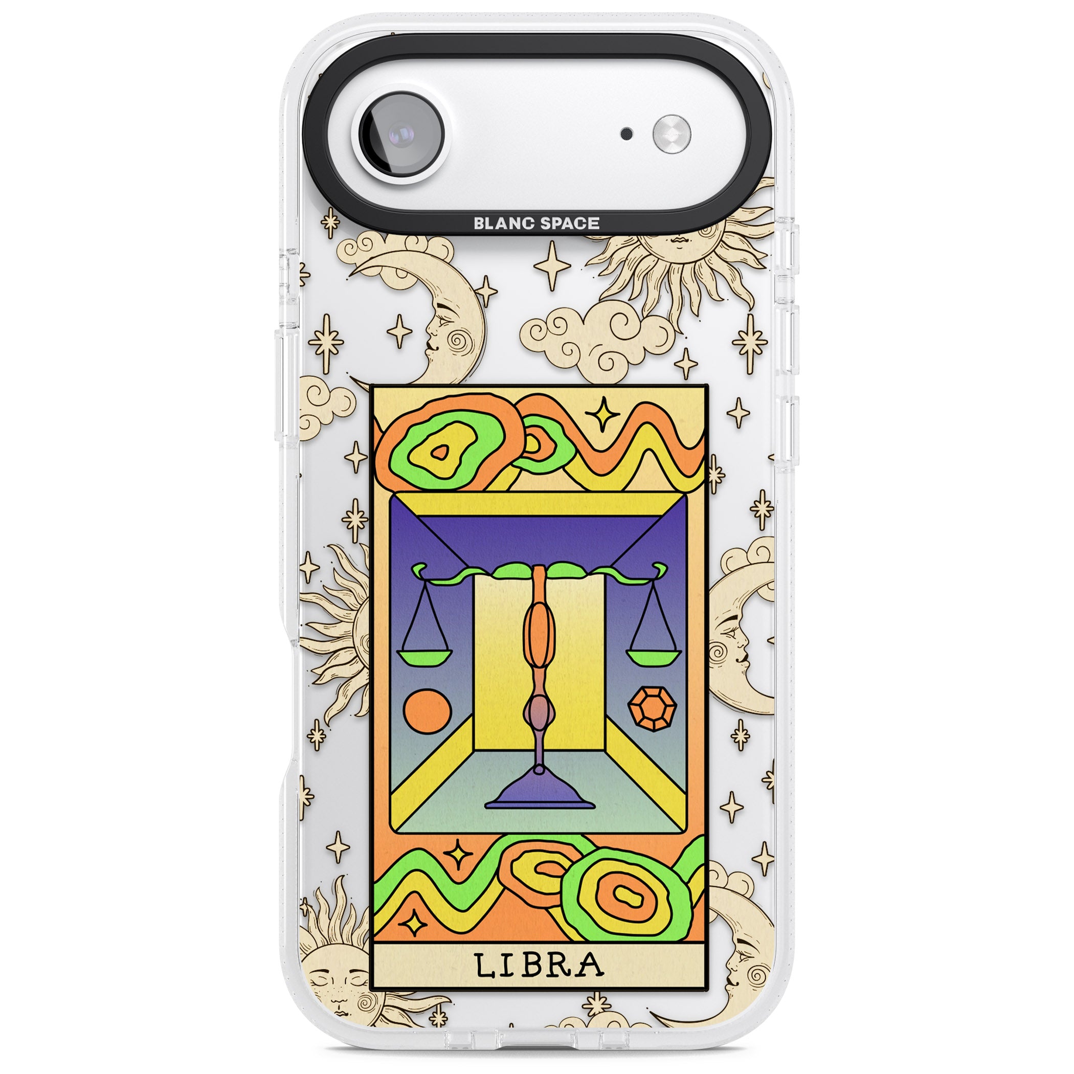 Celestial Zodiac Libra iPhone 17 Air Impact Air Clear Phone Case