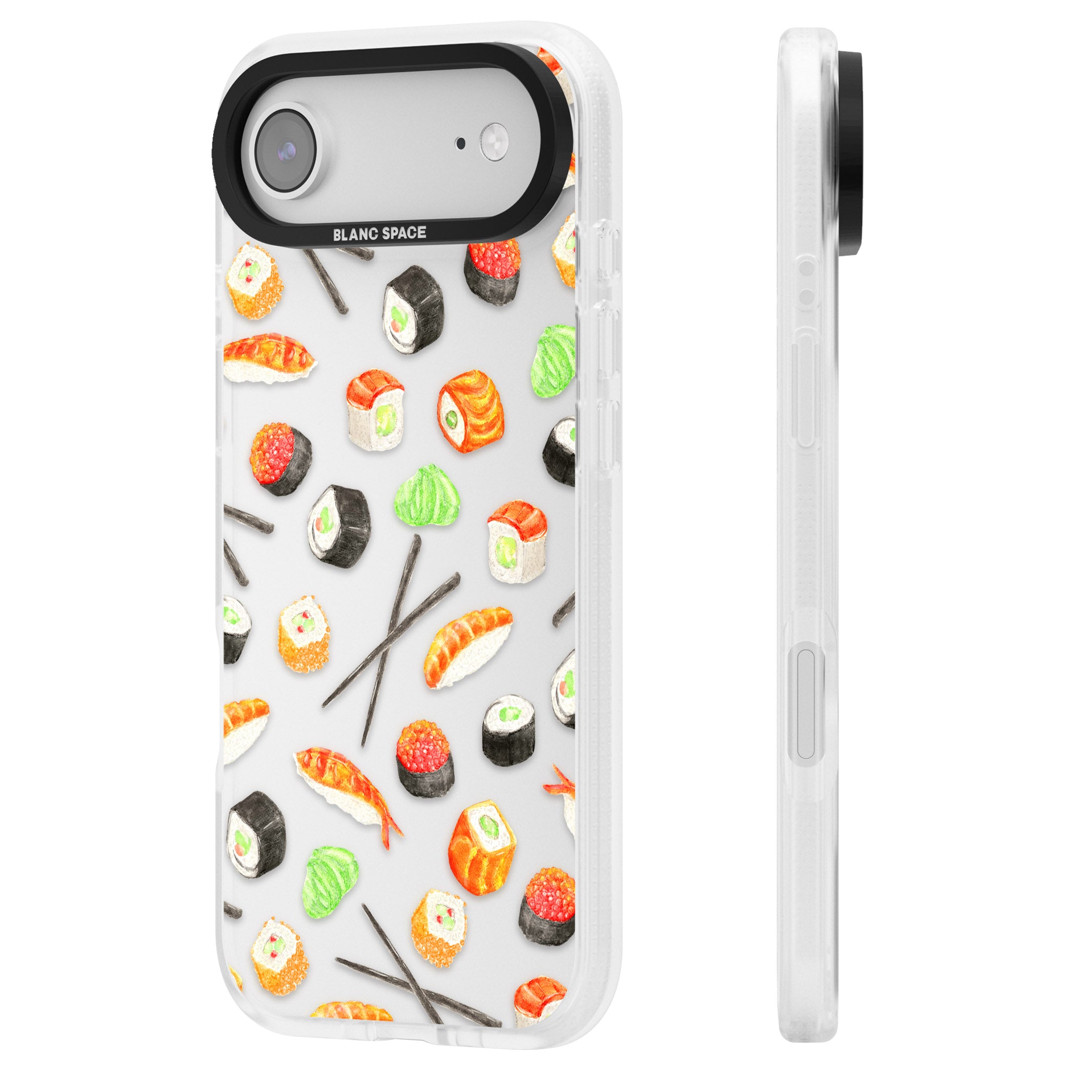 Sushi iPhone 17 Air Impact Air Clear Phone Case Side Profile