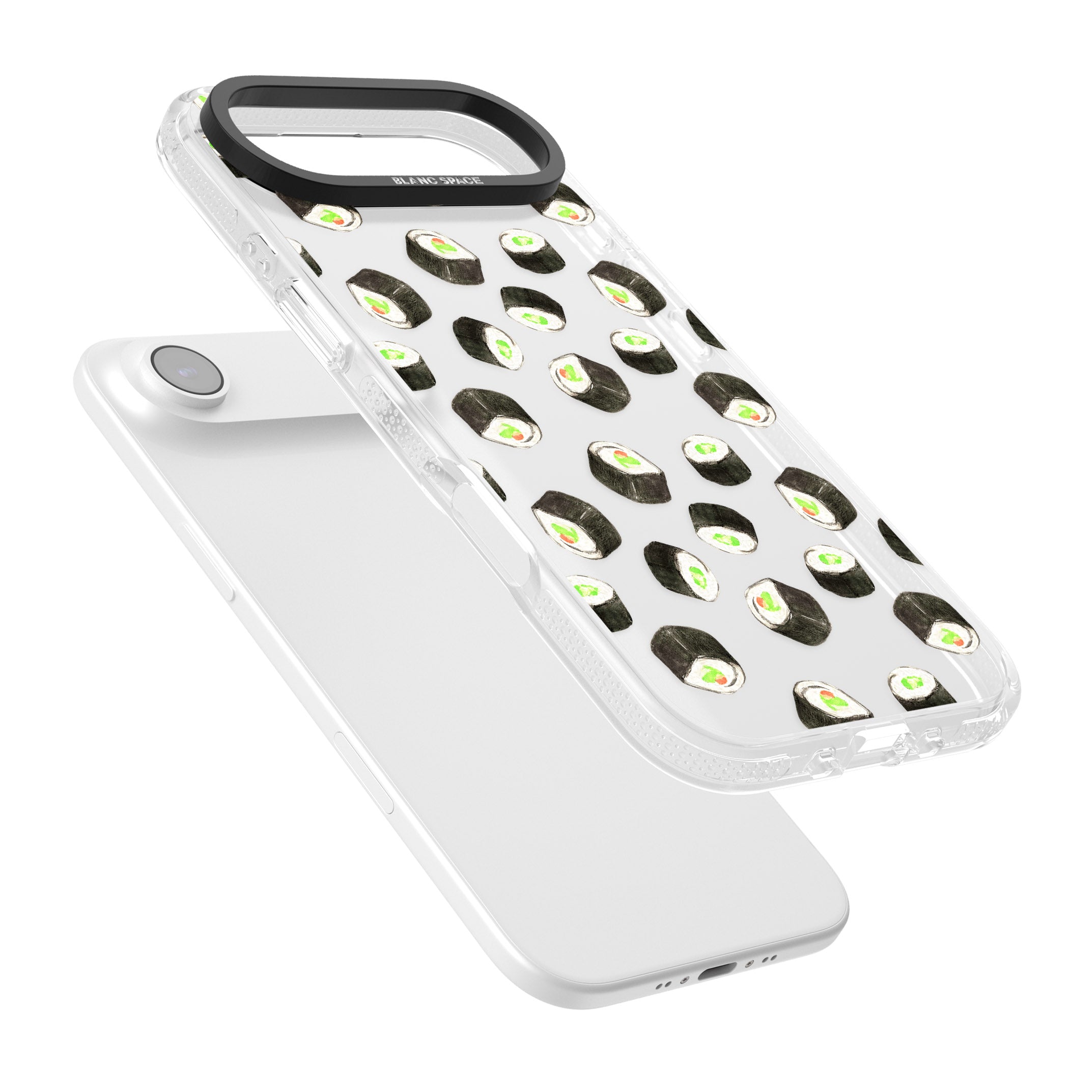 Sushi Pattern iPhone 17 Air Impact Air Clear Phone Case Colours