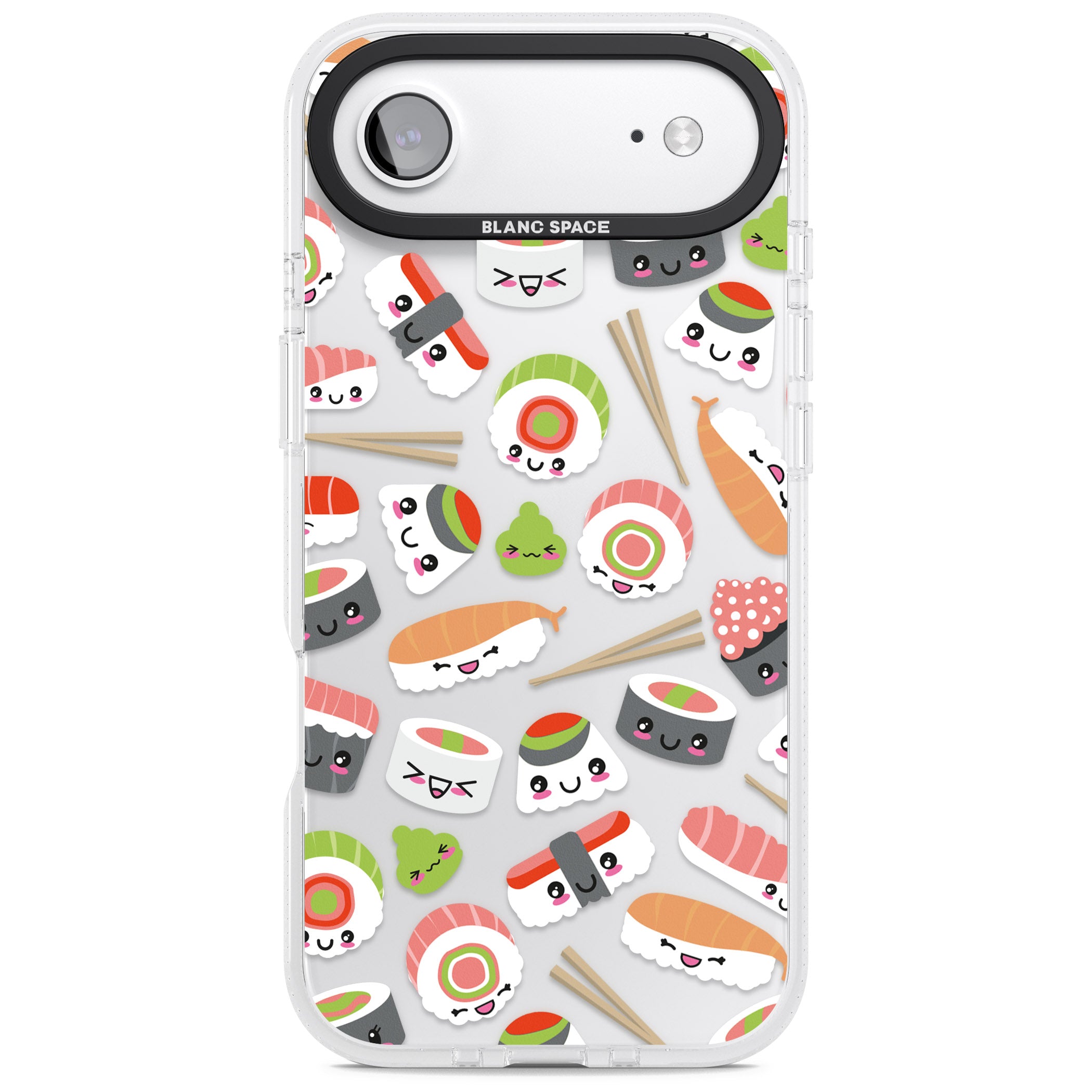 Kawaii Sushi Party iPhone 17 Air Impact Air Clear Phone Case