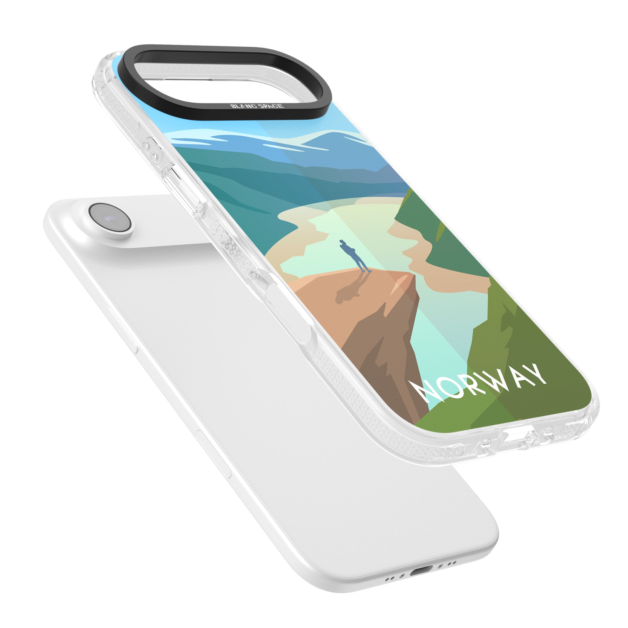 Vintage Travel Poster Norway iPhone 17 Air Impact Air Clear Phone Case Colours