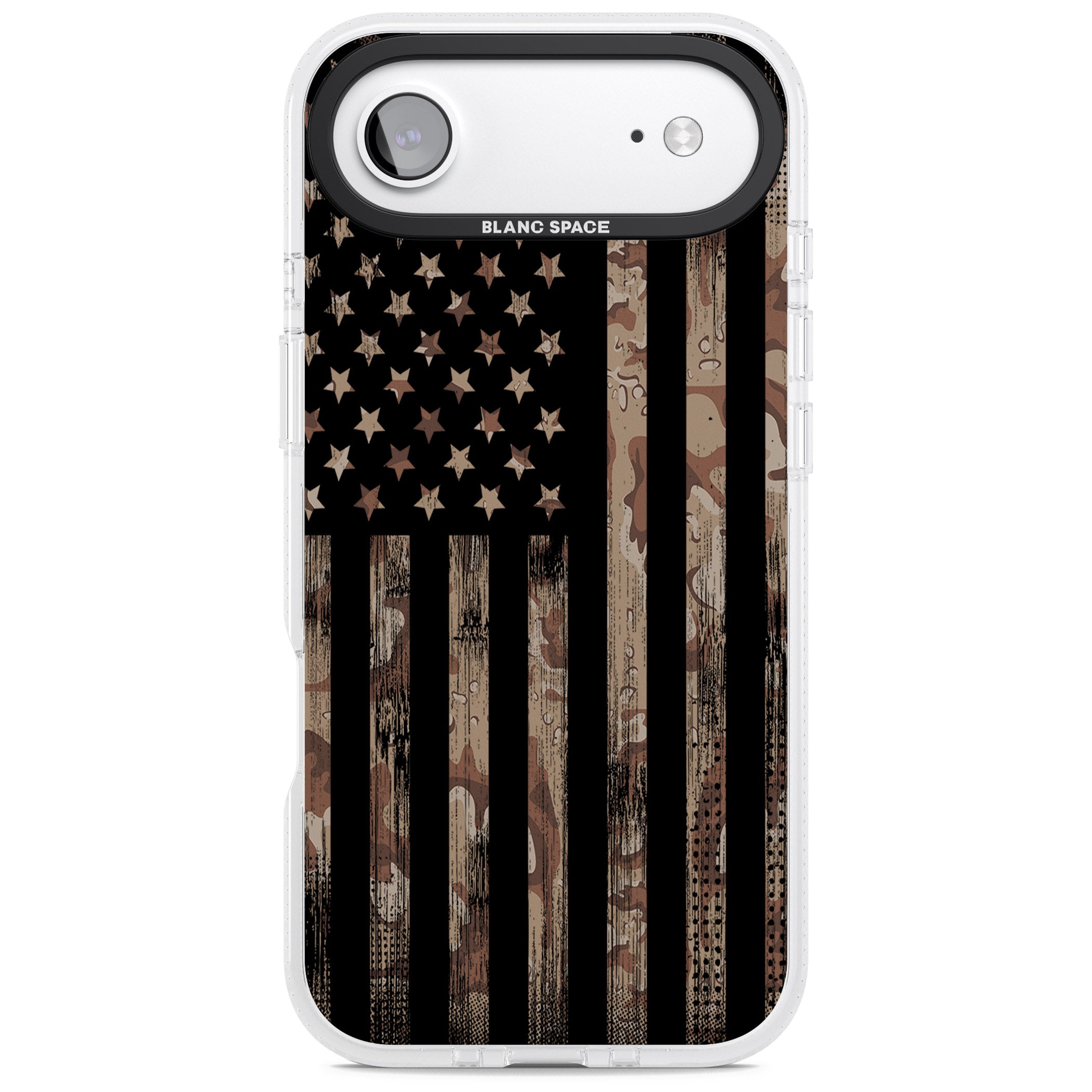 American Flag Camo iPhone 17 Air Impact Air Clear Phone Case