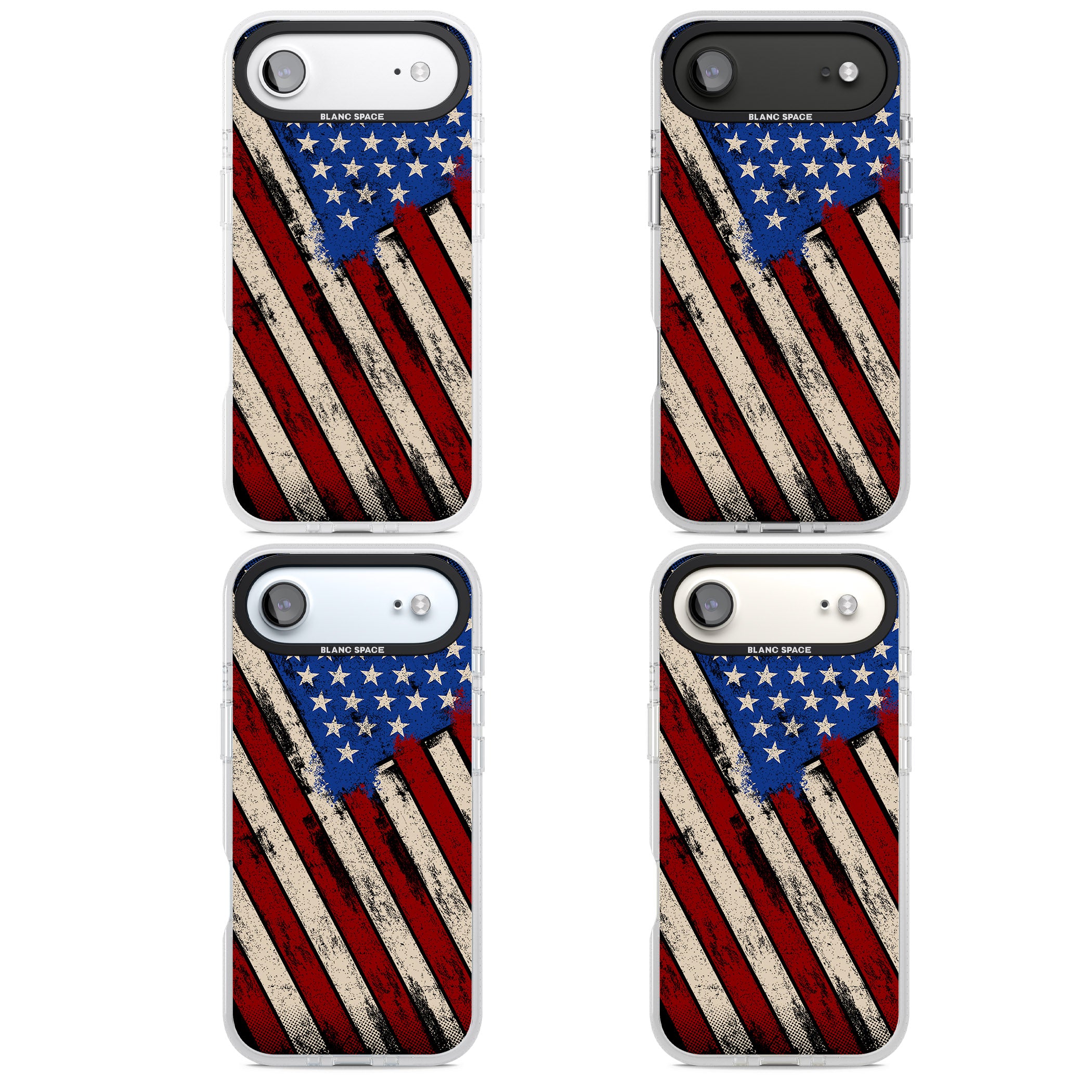 Distressed Us Flag iPhone 17 Air Impact Air Clear Phone Case APT Impact Protection