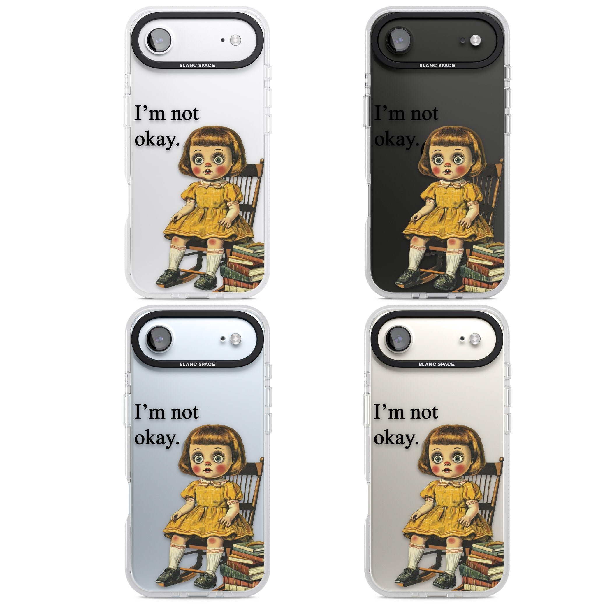 Im Not Okay iPhone 17 Air Impact Air Clear Phone Case APT Impact Protection