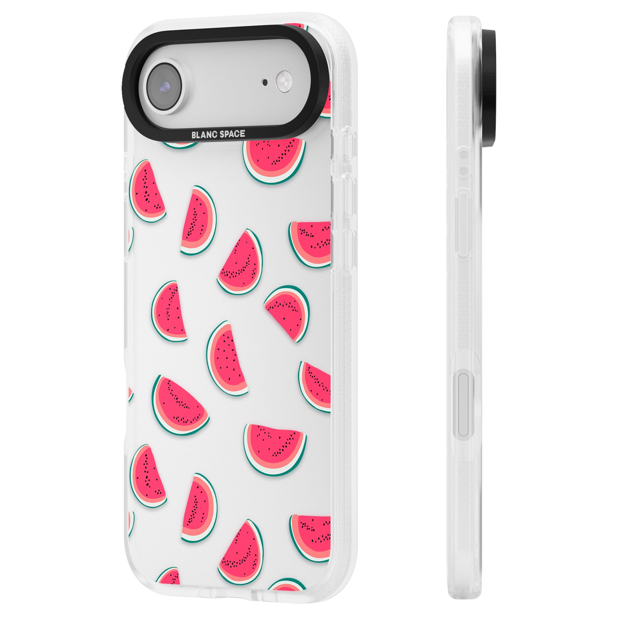 Watermelon Slices iPhone 17 Air Impact Air Clear Phone Case Side Profile