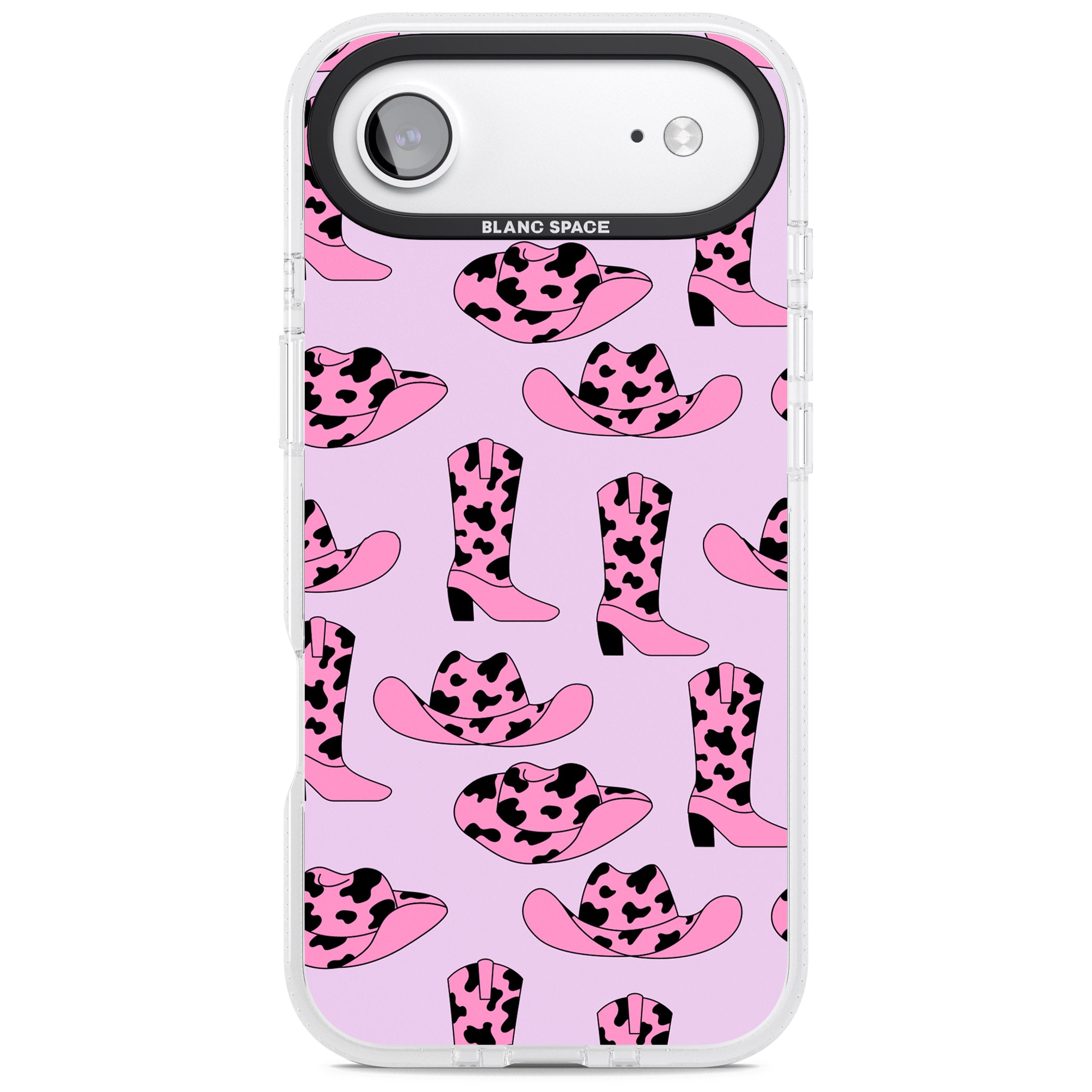Cow Girl Pattern iPhone 17 Air Impact Air Clear Phone Case