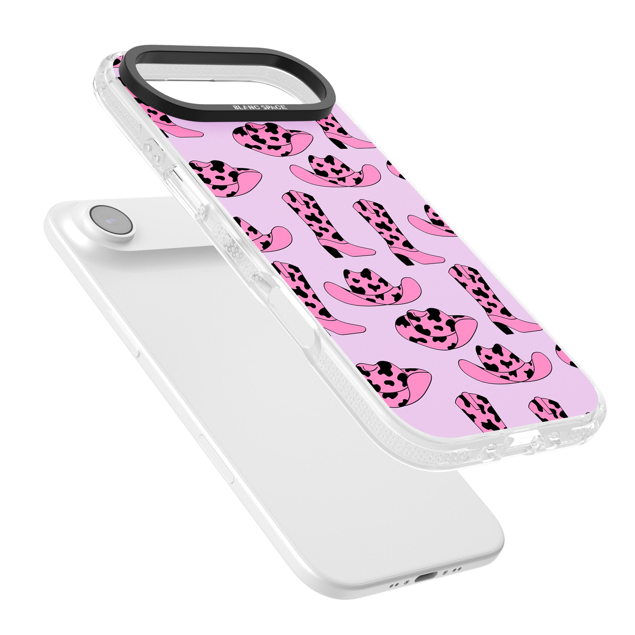 Cow Girl Pattern iPhone 17 Air Impact Air Clear Phone Case Colours