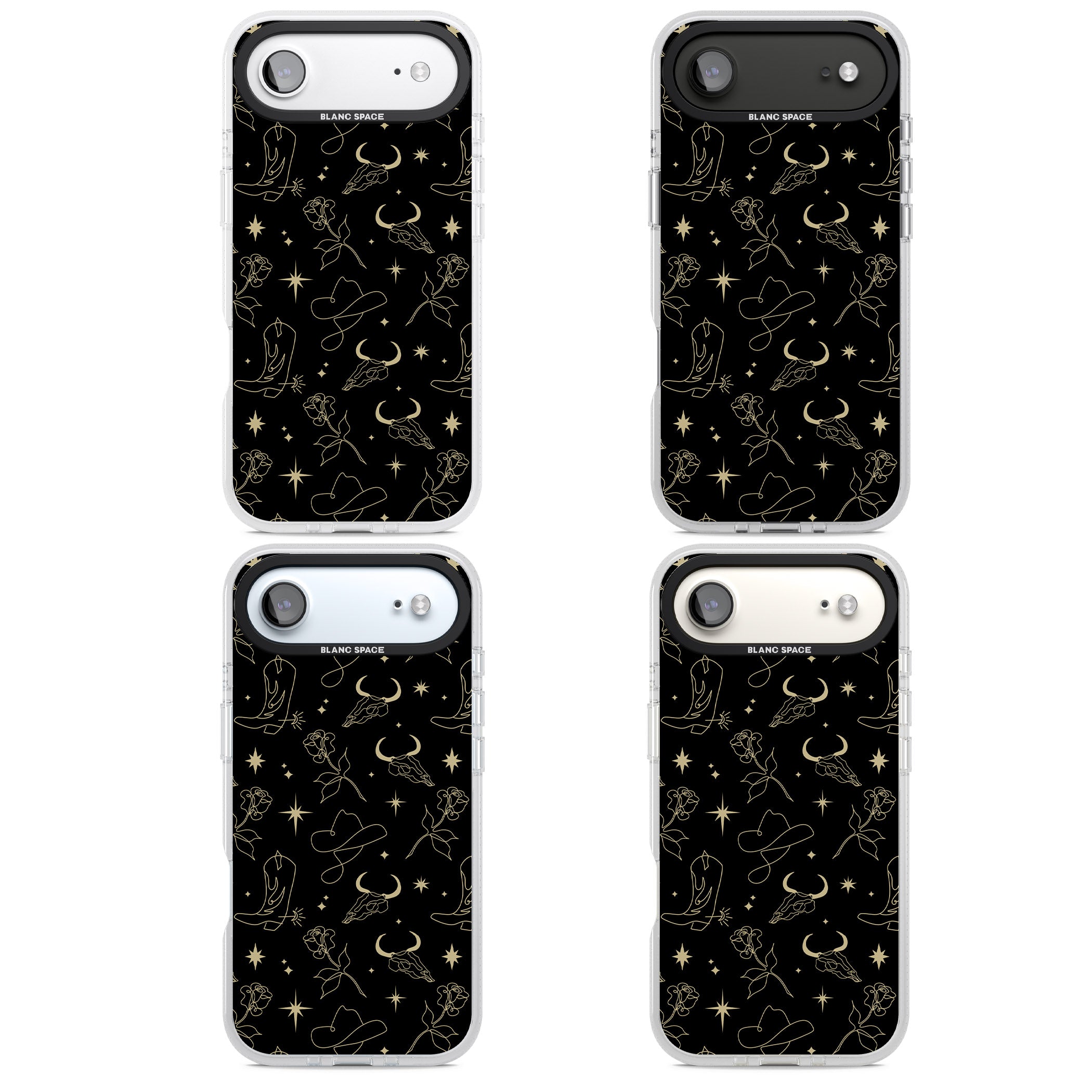 Celestial West Pattern iPhone 17 Air Impact Air Clear Phone Case APT Impact Protection