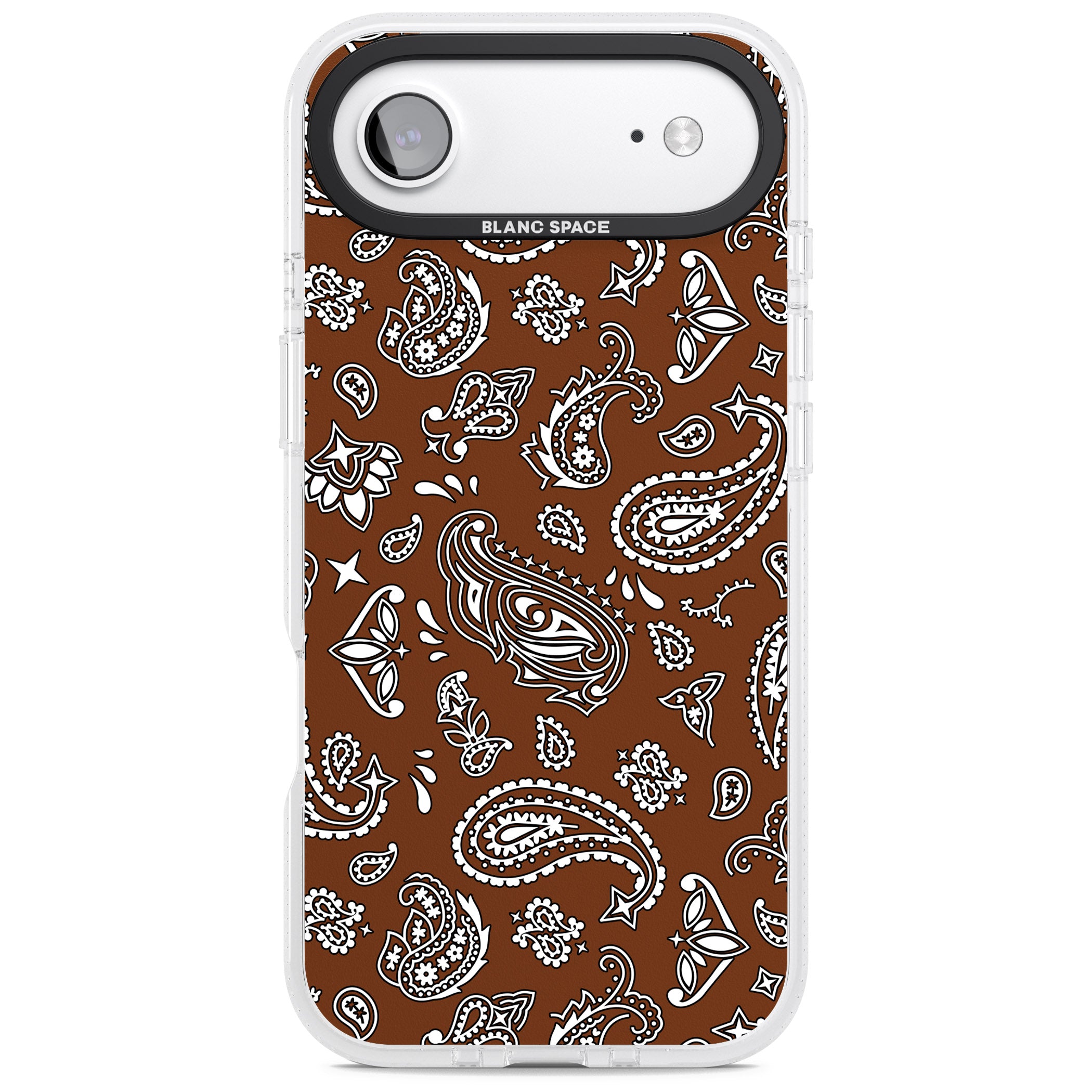 Brown Bandana iPhone 17 Air Impact Air Clear Phone Case