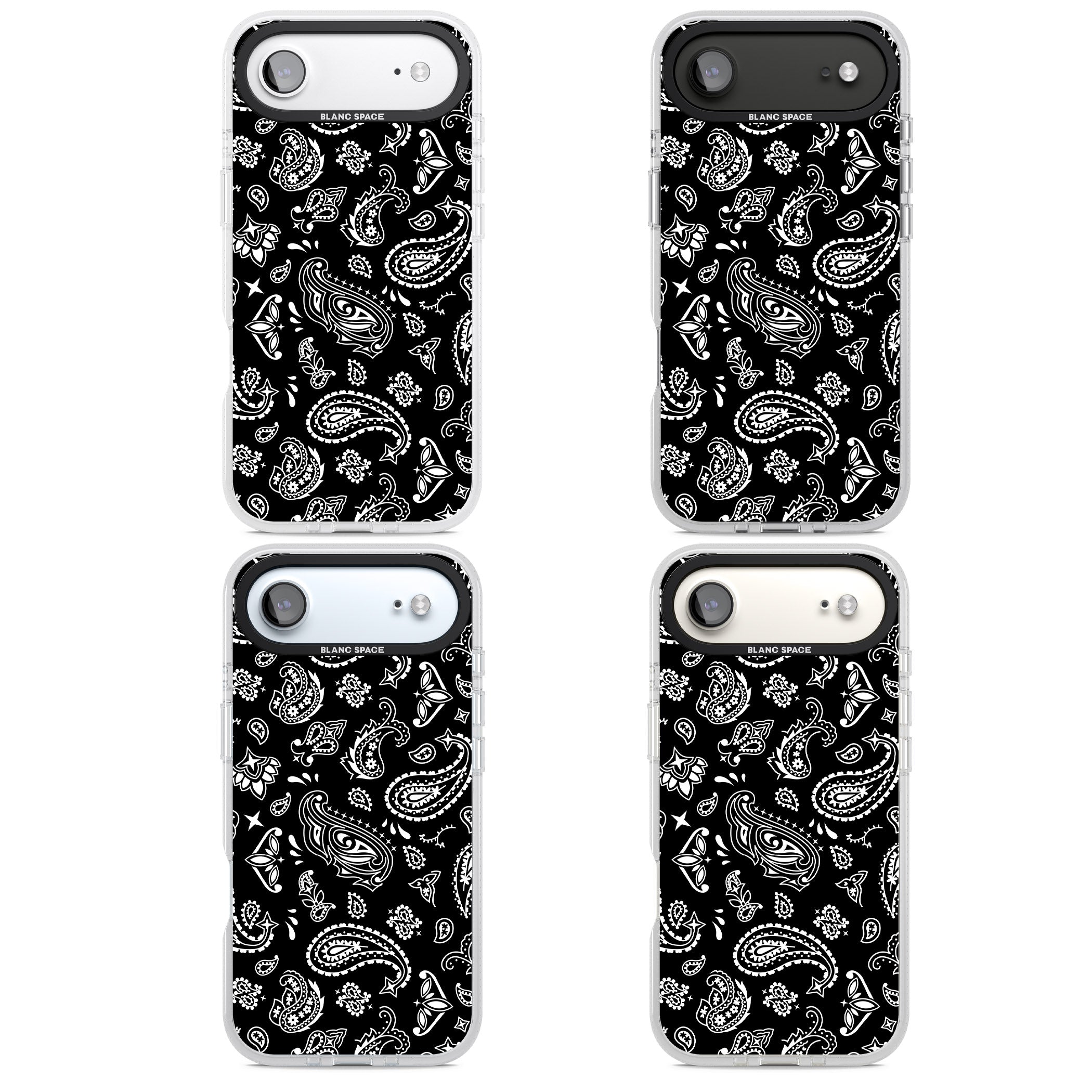 Black Bandana iPhone 17 Air Impact Air Clear Phone Case APT Impact Protection
