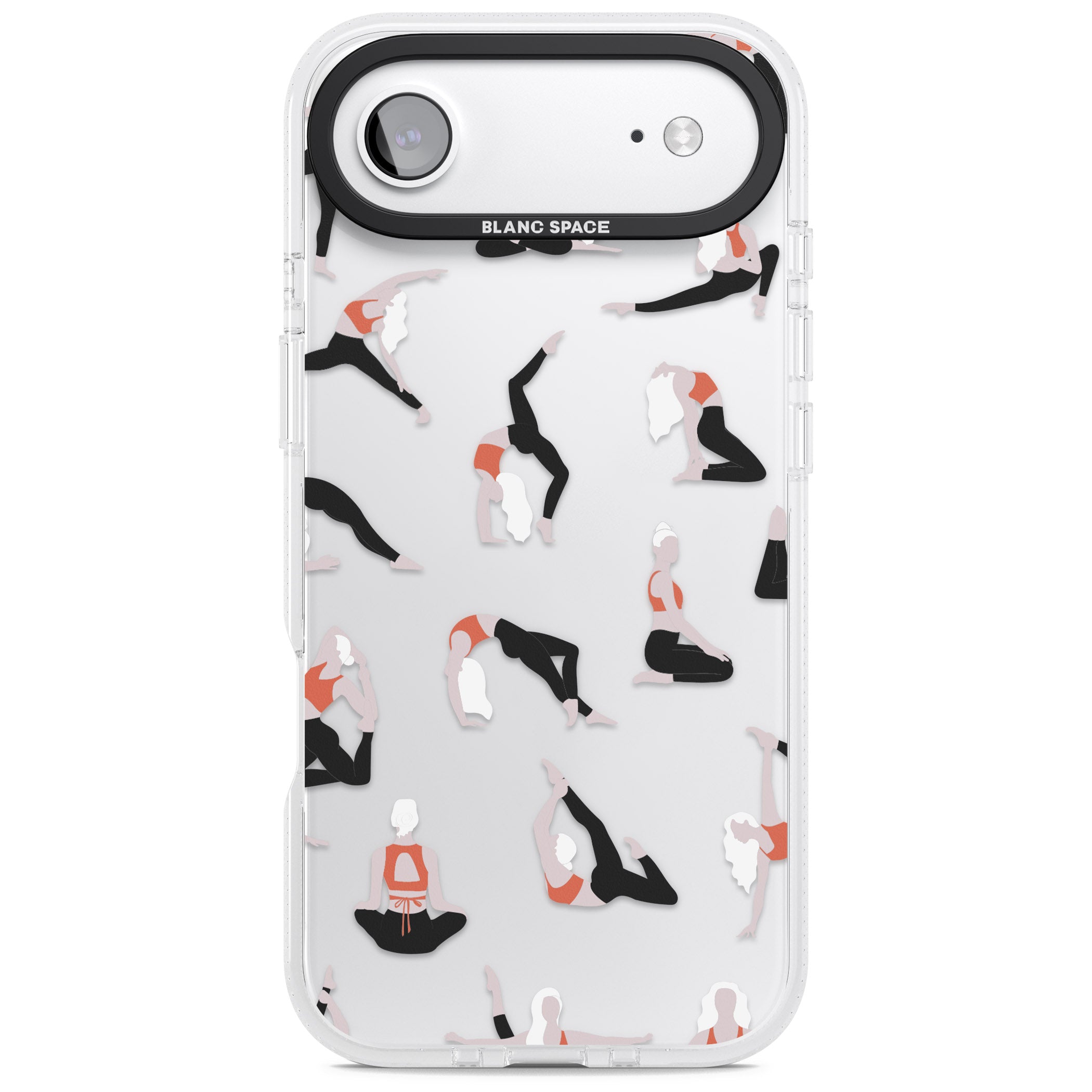Yoga Poses Clear iPhone 17 Air Impact Air Clear Phone Case