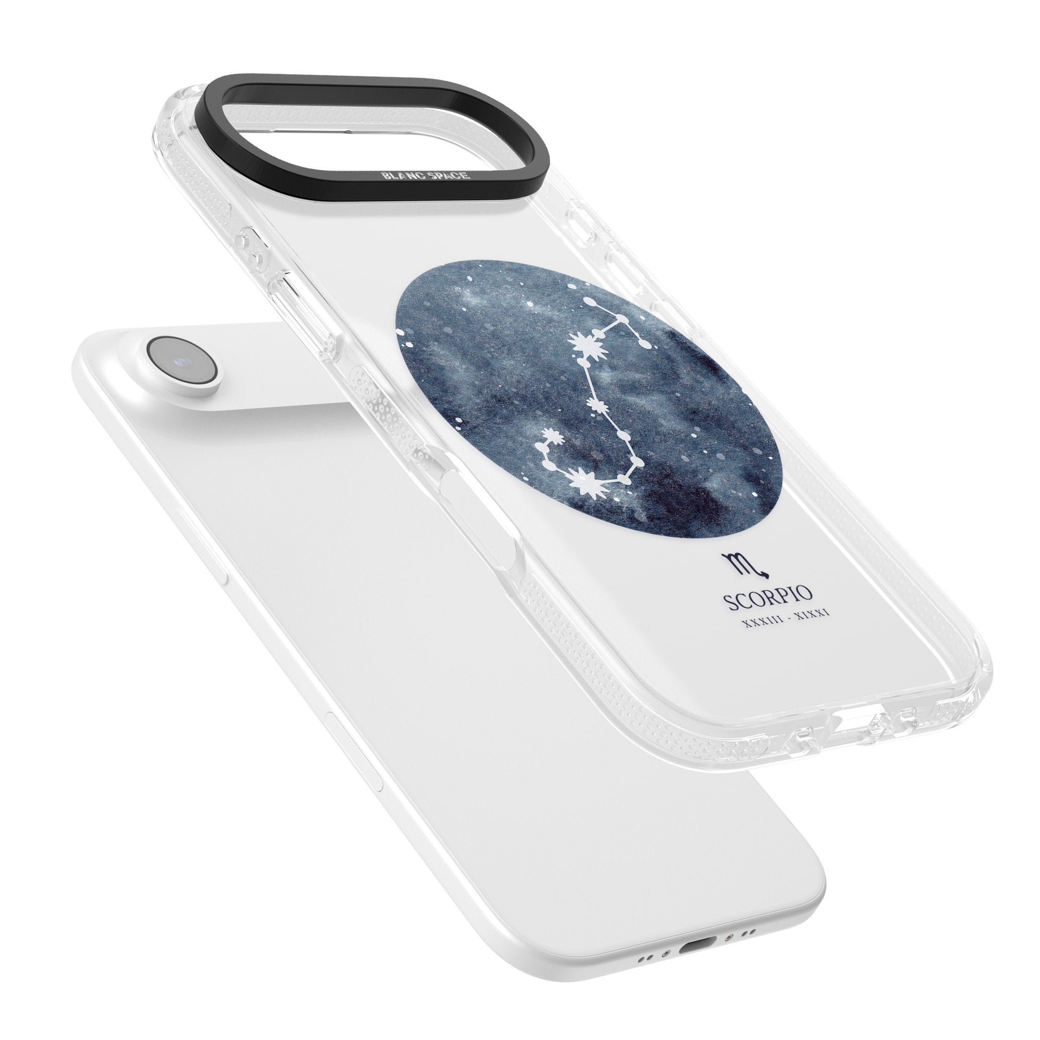 Scorpio Zodiac Blue iPhone 17 Air Impact Air Clear Phone Case Colours