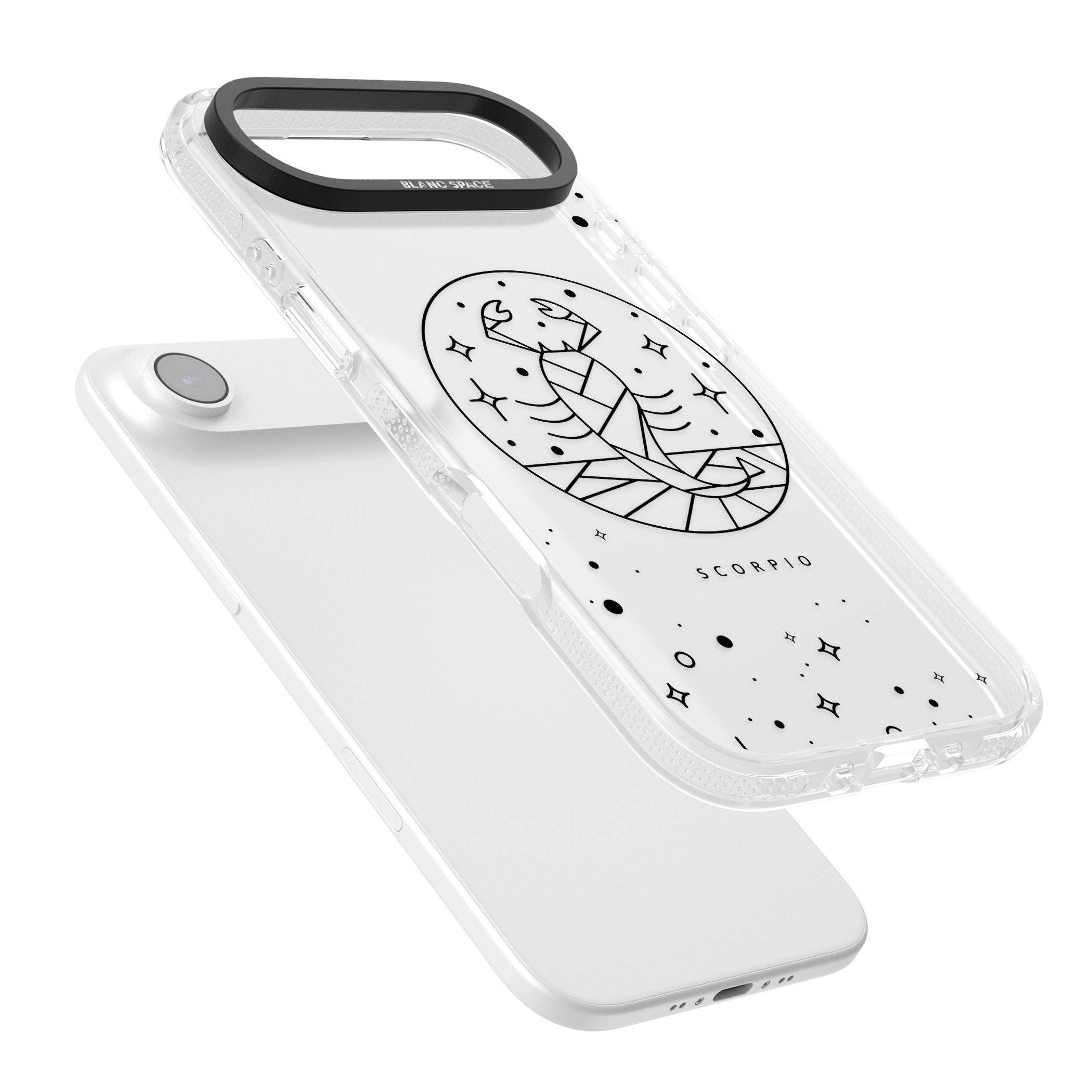 Scorpio Emblem Cosmic Design iPhone 17 Air Impact Air Clear Phone Case Colours