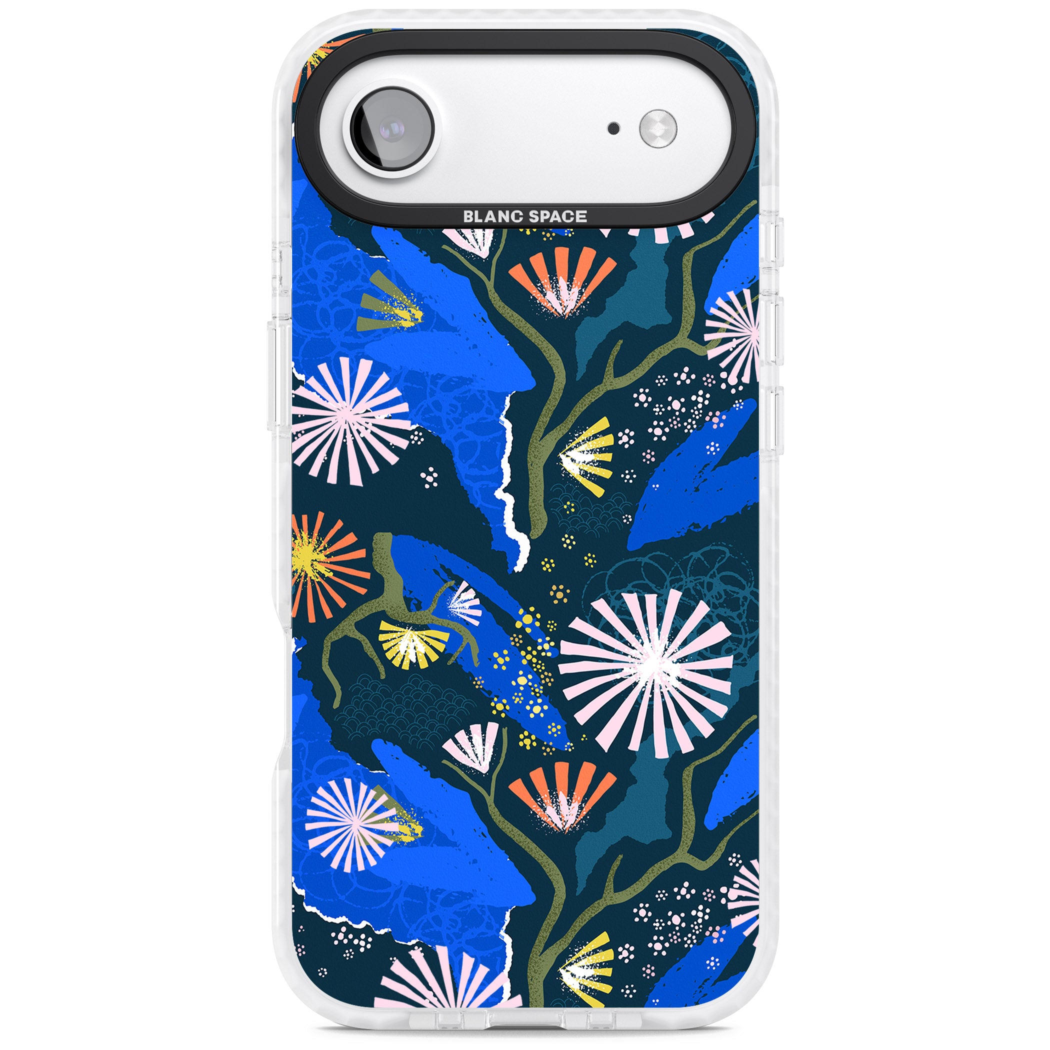 Dark Botanicals Abstract Pattern iPhone 17 Air Impact Clear Phone Case