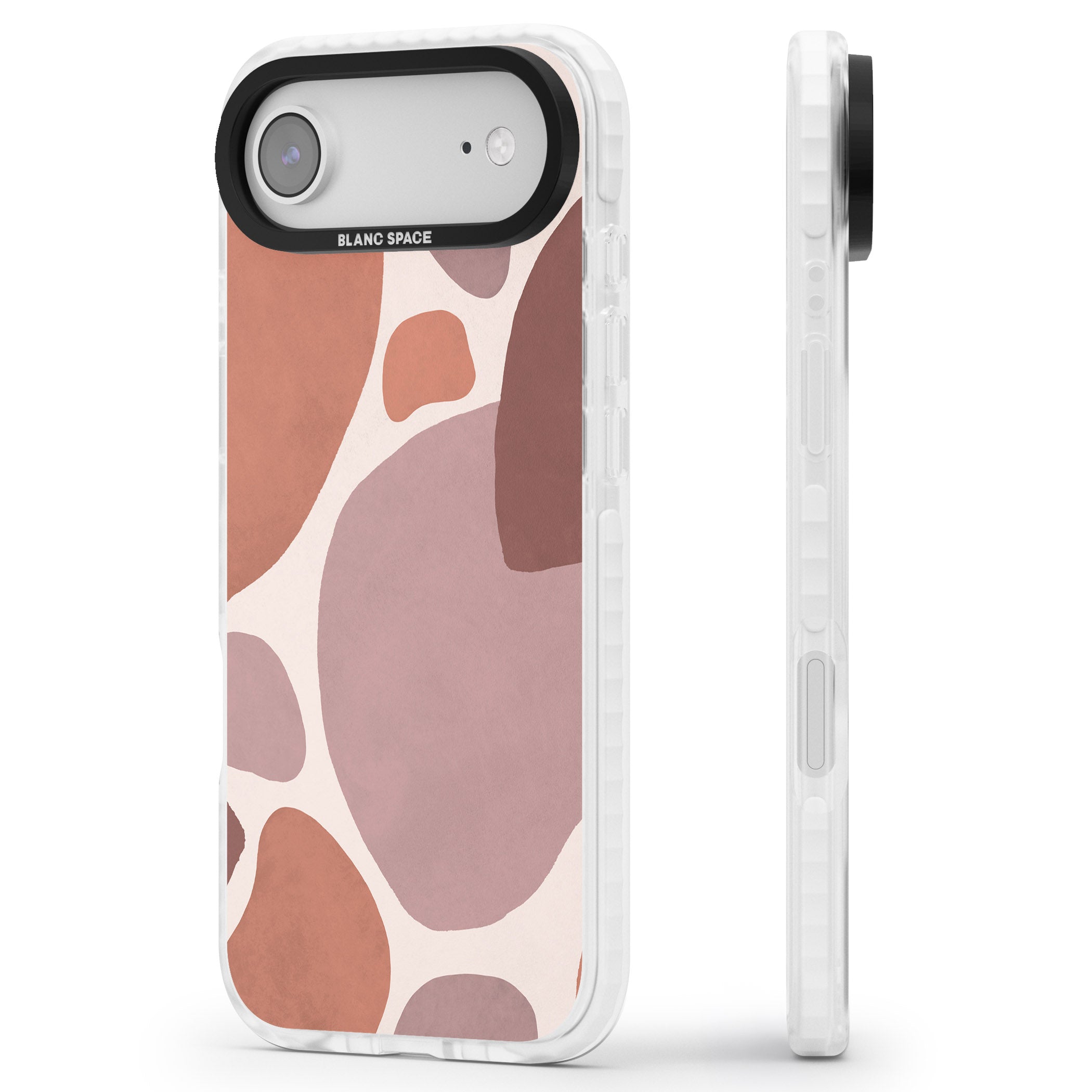 Terra Abstract iPhone 17 Air Impact Clear Phone Case Side Profile