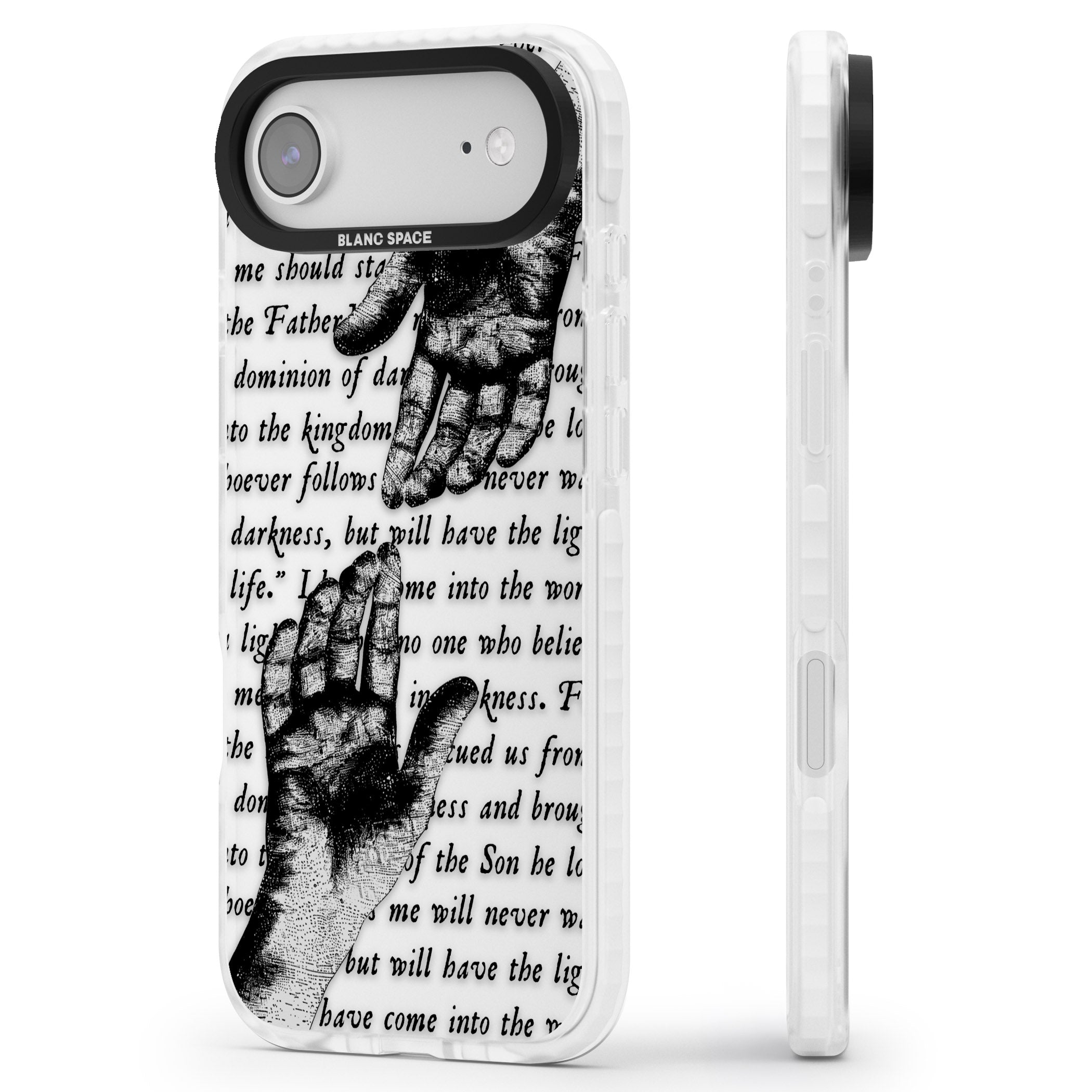 In Touch iPhone 17 Air Impact Clear Phone Case Side Profile