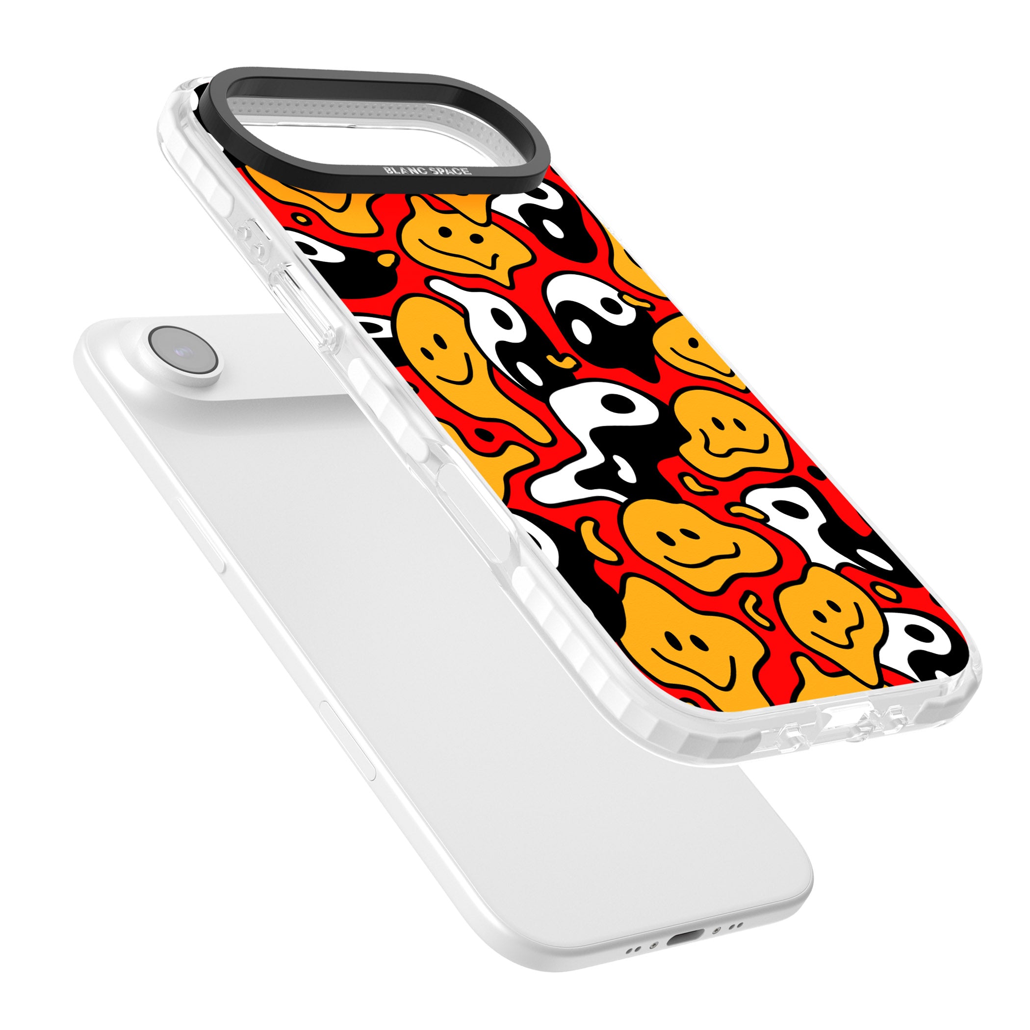 Yin Yang Acid Face iPhone 17 Air Impact Clear Phone Case Colours