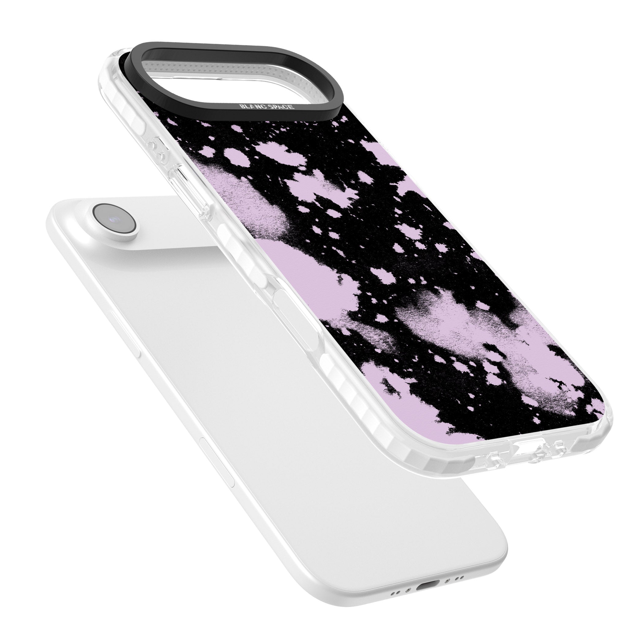 Pink & Black Acid Wash Tie Dye iPhone 17 Air Impact Clear Phone Case Colours