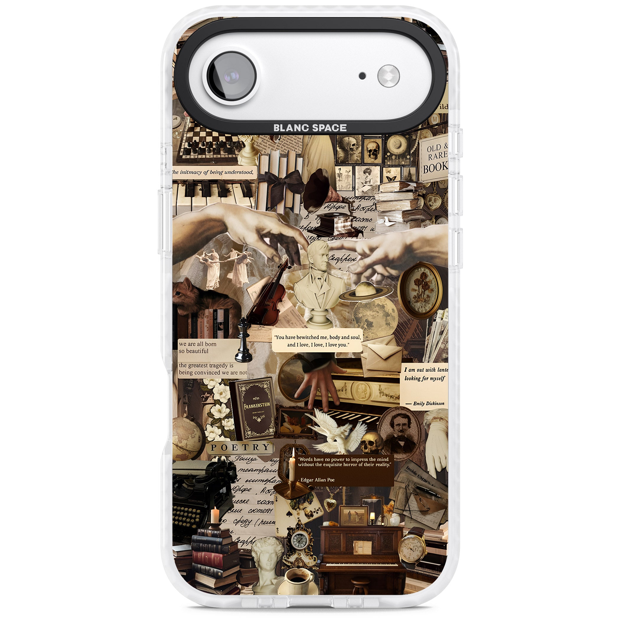 Antique Collage iPhone 17 Air Impact Clear Phone Case