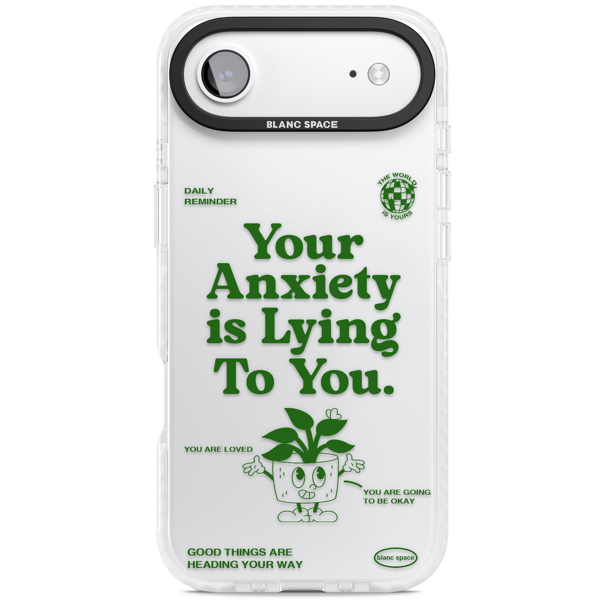 Your Anxiety Is Lying To You iPhone 17 Air Impact Clear Phone Case