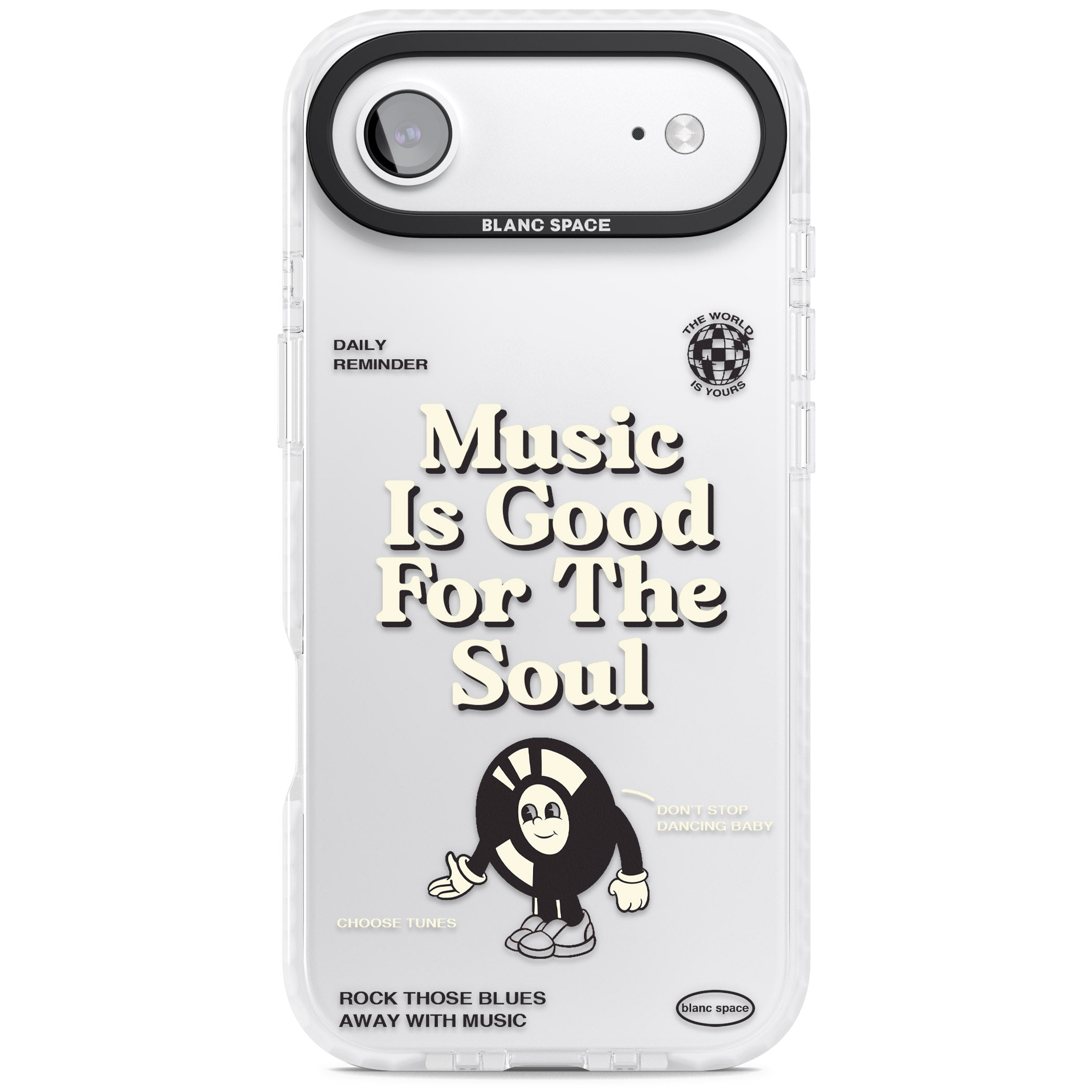 Music Is Good For The Soul iPhone 17 Air Impact Clear Phone Case