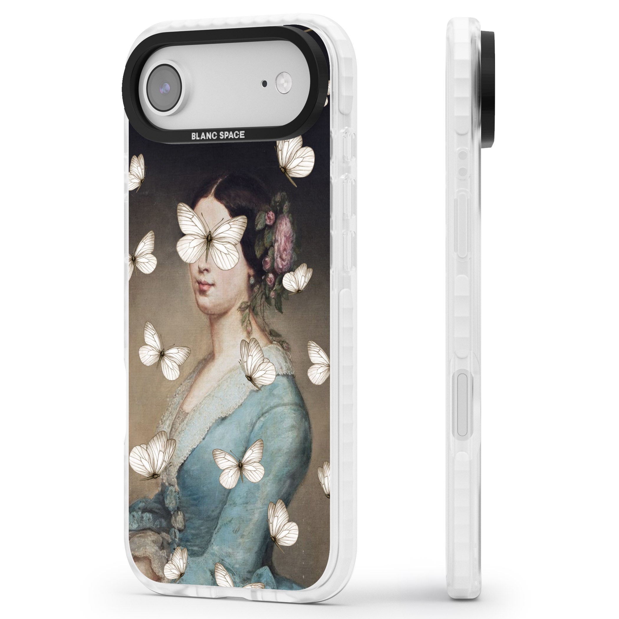 Butterfly Beauty iPhone 17 Air Impact Clear Phone Case Side Profile
