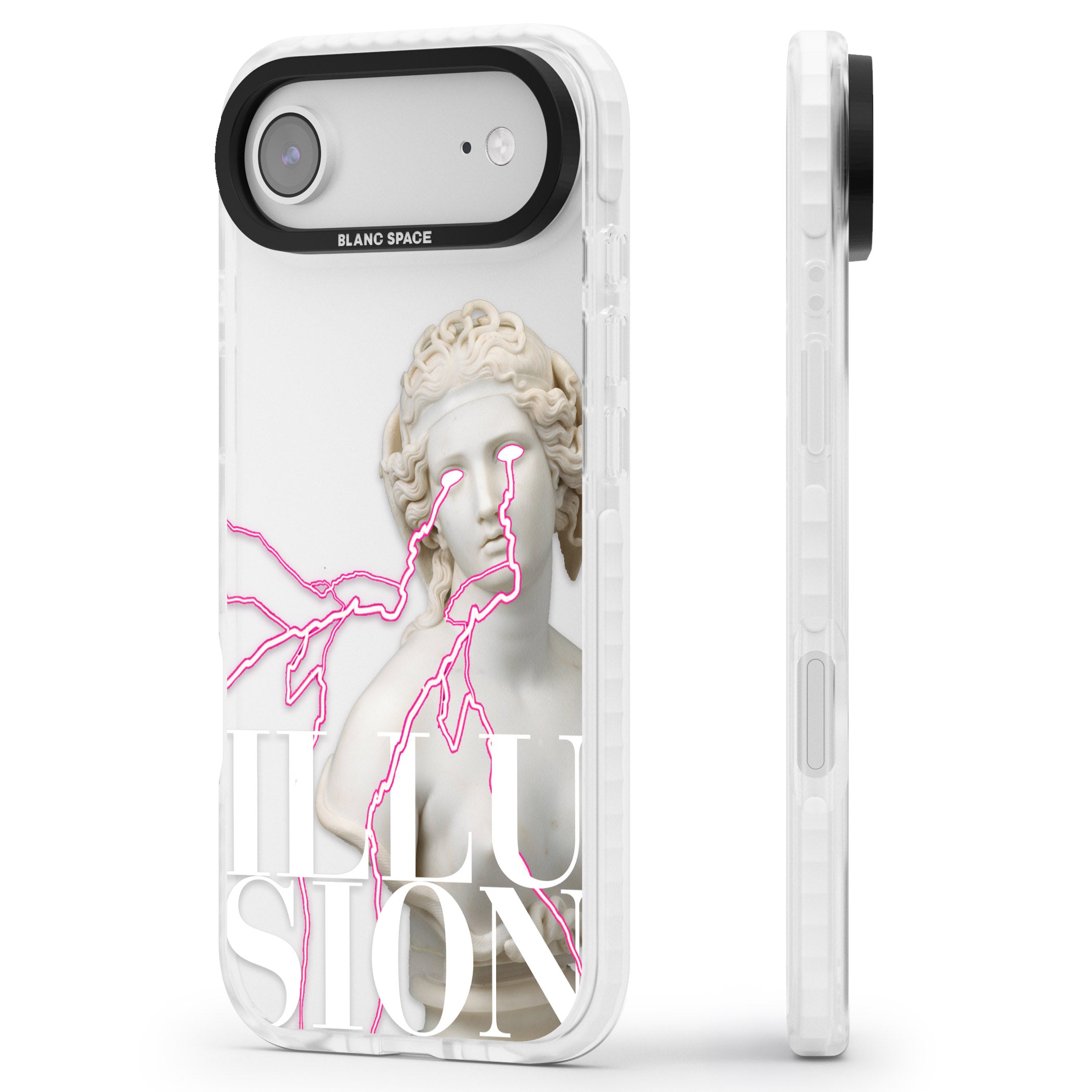 Illusion iPhone 17 Air Impact Clear Phone Case Side Profile