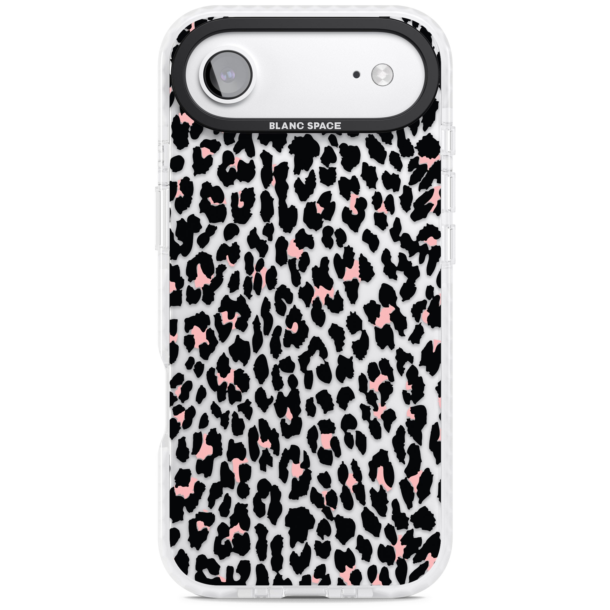 Pink Leopard Print iPhone 17 Air Impact Clear Phone Case