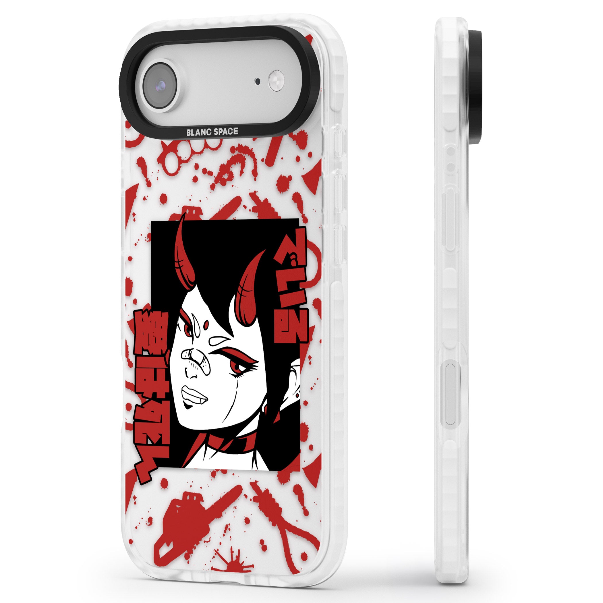 She'S A Devil iPhone 17 Air Impact Clear Phone Case Side Profile