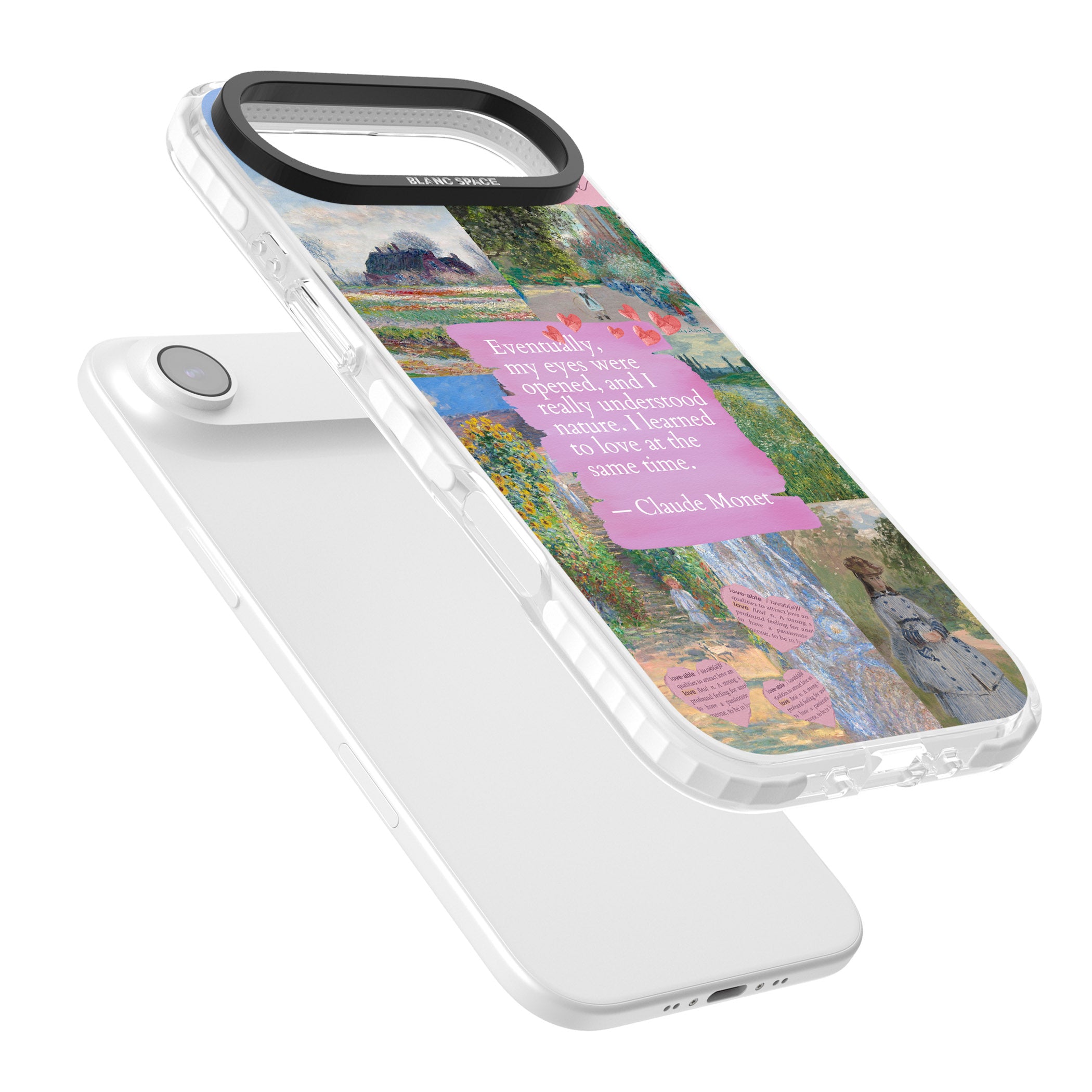 Monet 'Eyes Were Opened' Collage iPhone 17 Air Impact Clear Phone Case Colours