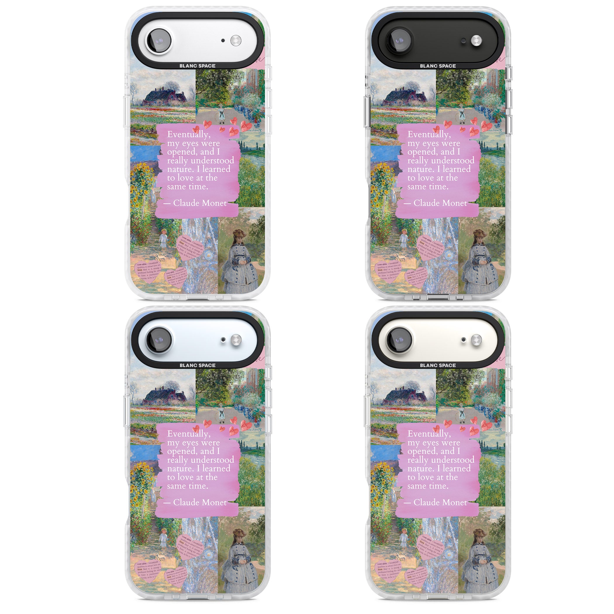 Monet 'Eyes Were Opened' Collage iPhone 17 Air Impact Clear Phone Case APT Impact Protection