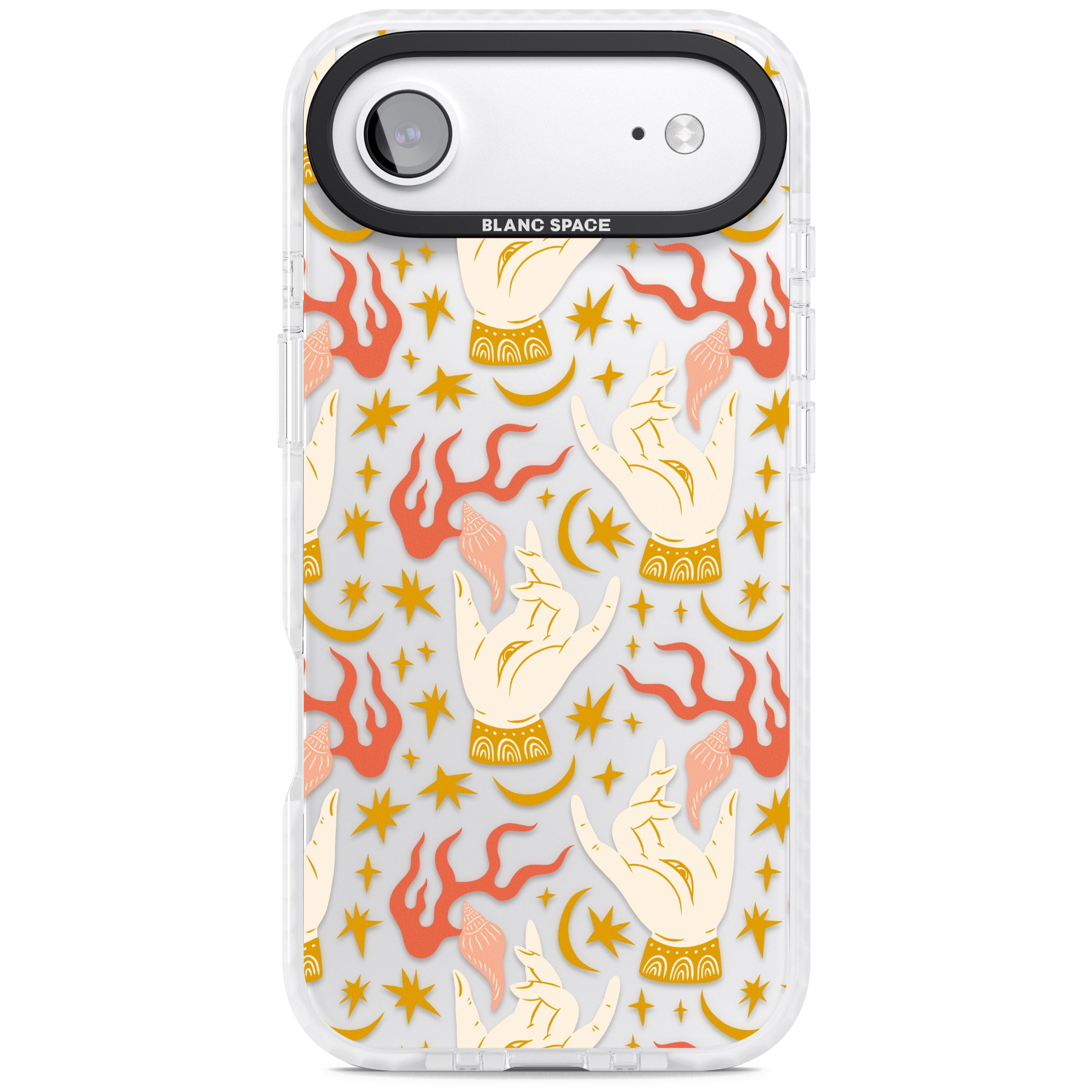 Hand Watcher Pattern iPhone 17 Air Impact Clear Phone Case