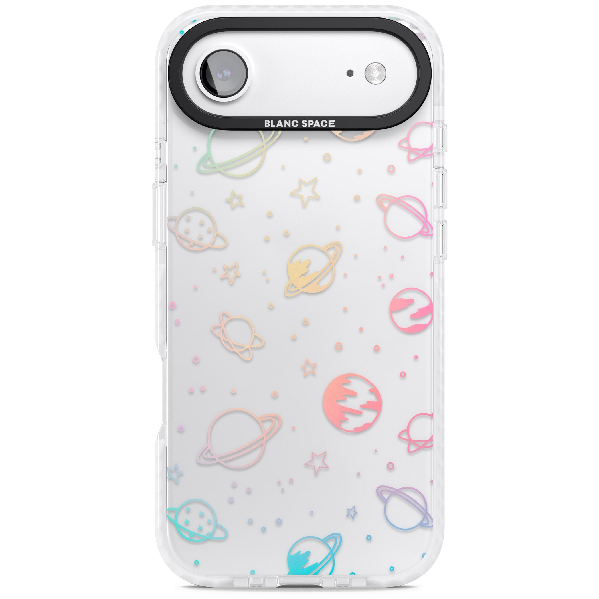 Pastel Space Universe iPhone 17 Air Impact Clear Phone Case
