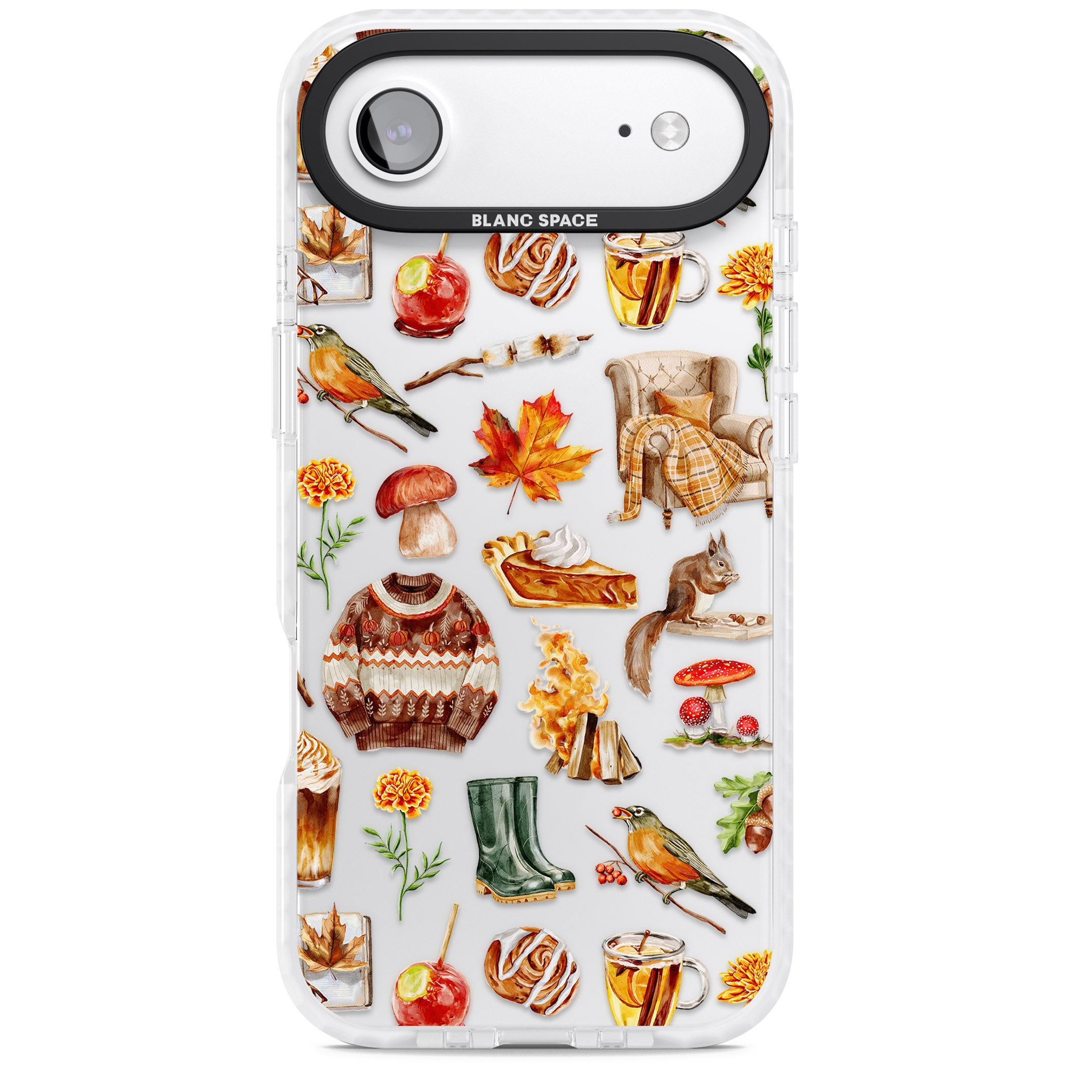 Cozy Autumn Aesthetic iPhone 17 Air Impact Clear Phone Case